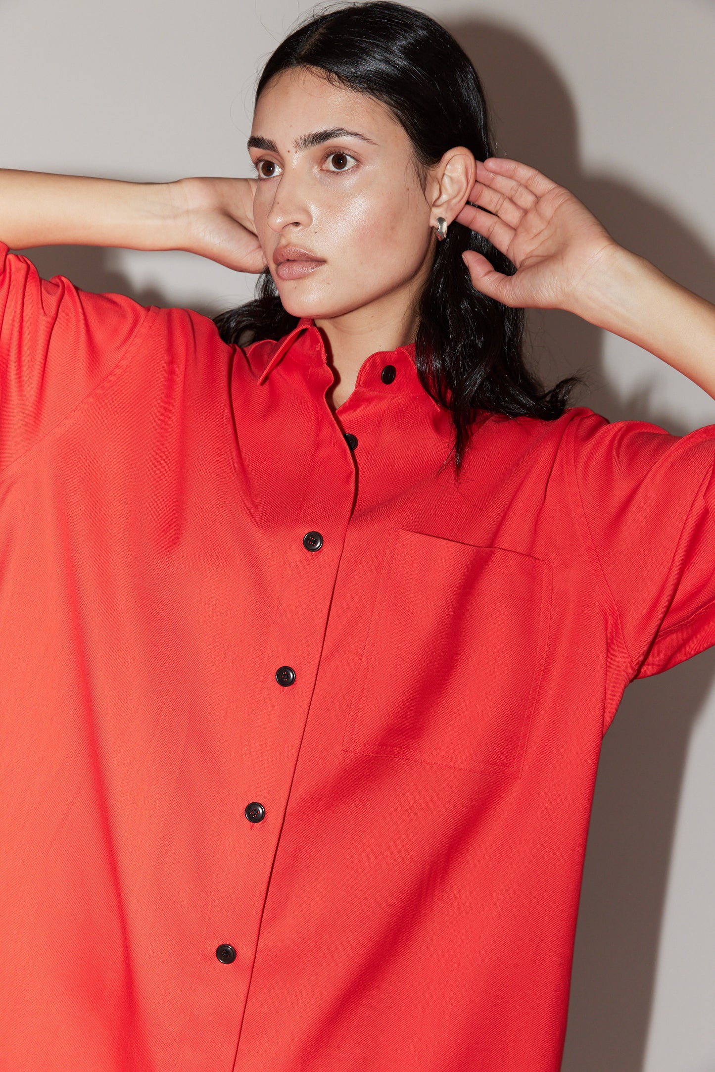 Oxford Short Sleeve Shirtdress