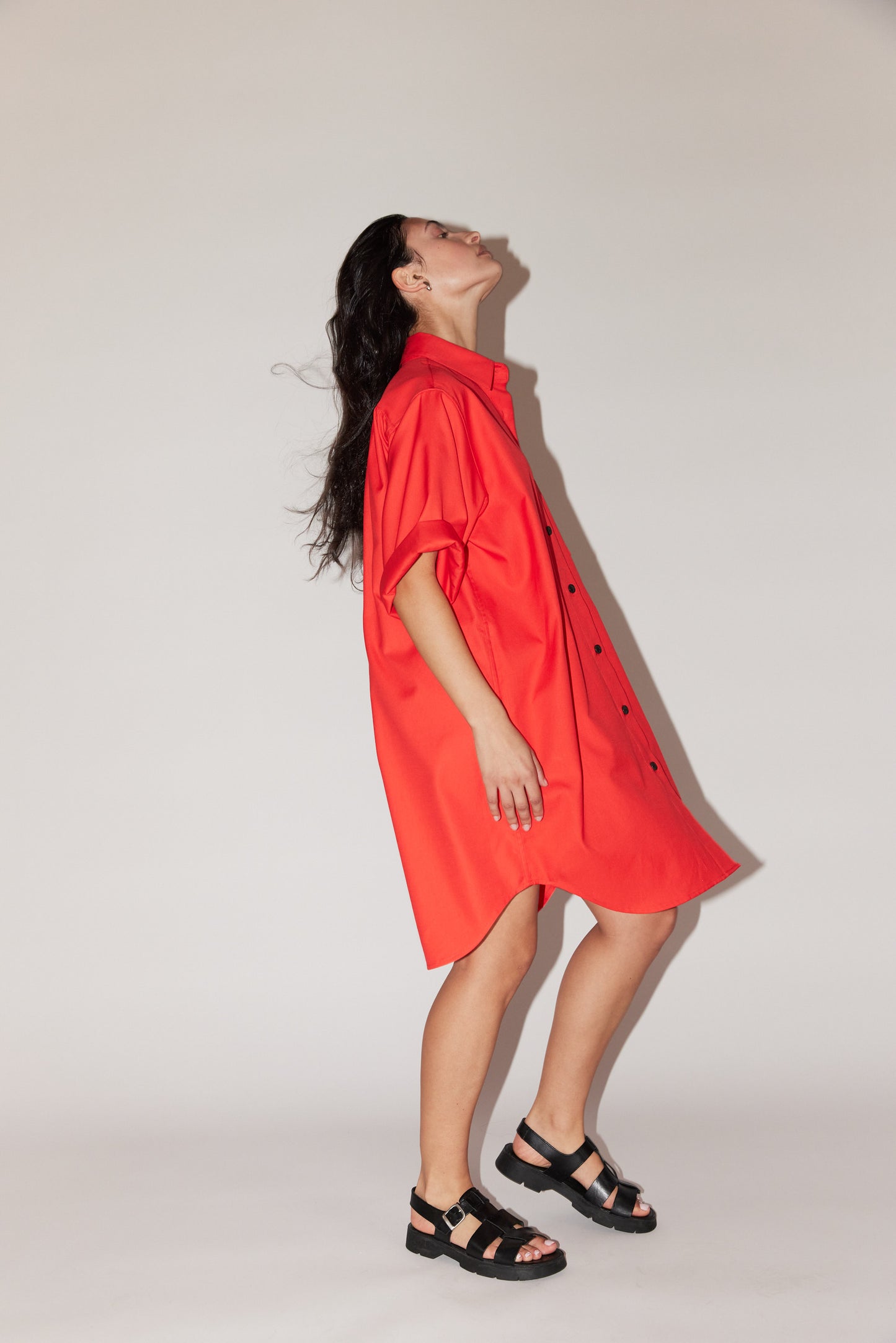 Oxford Short Sleeve Shirtdress