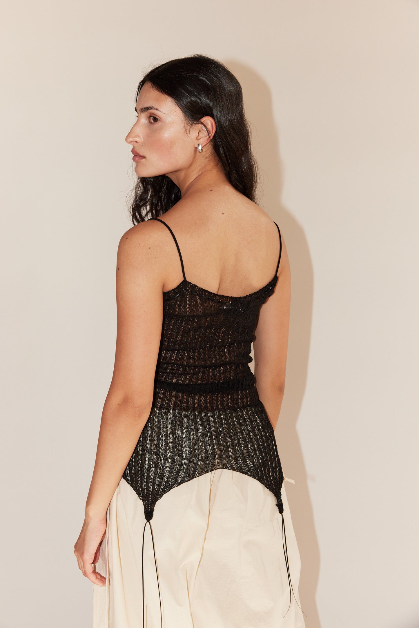 Lace camisole in Black
