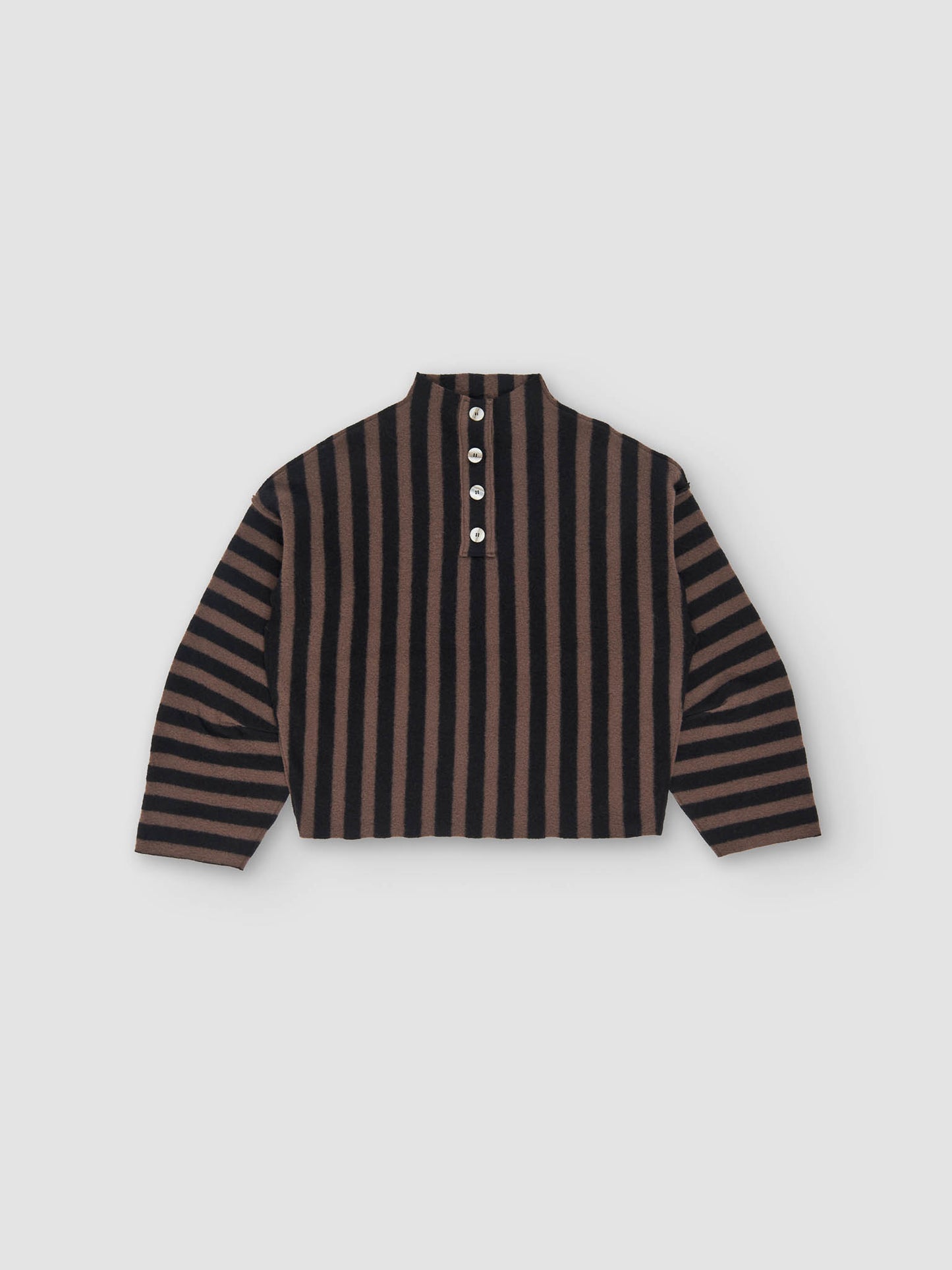 Shikai Polo Sweater in Black Espresso