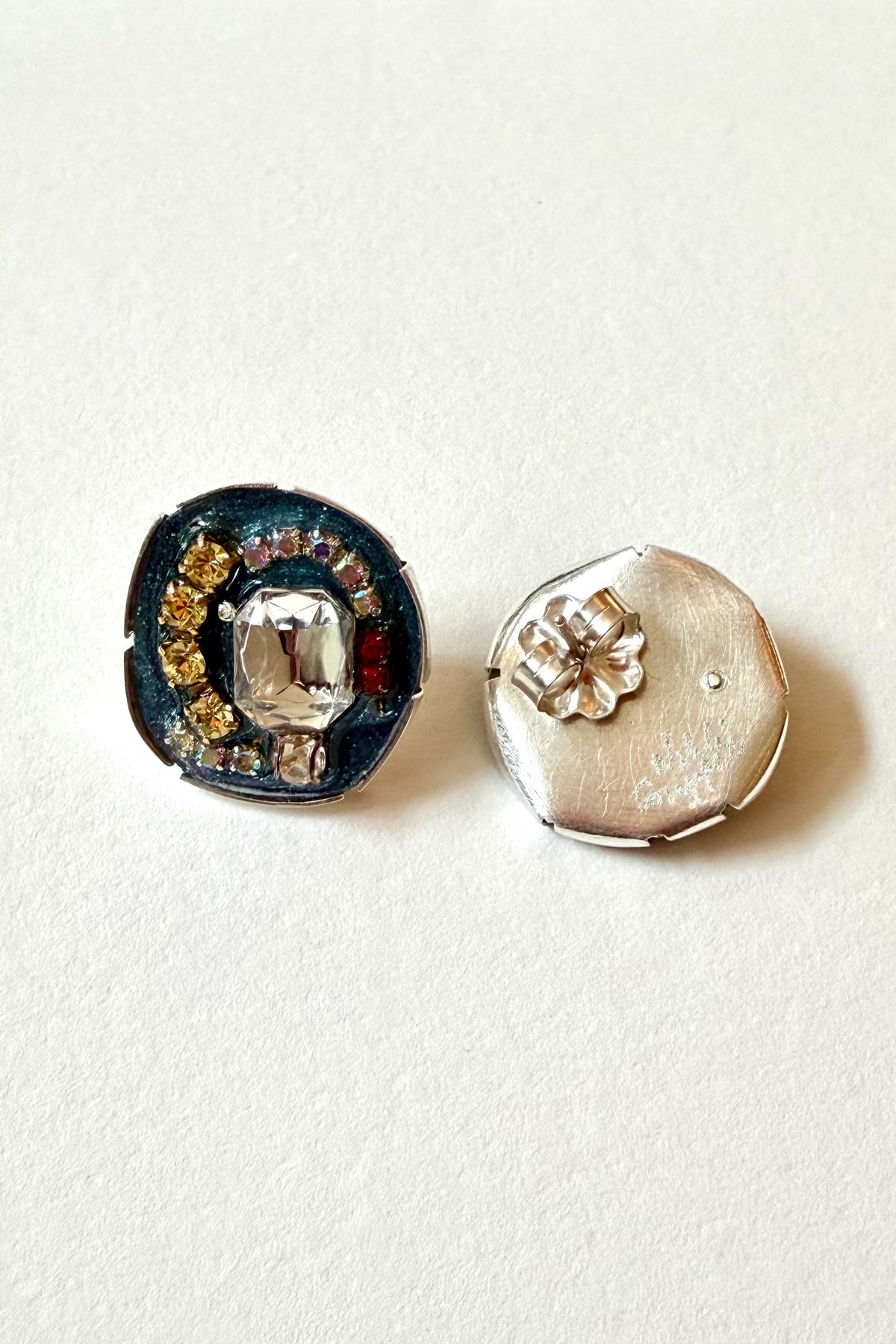 Rhinestone Studs - Blue