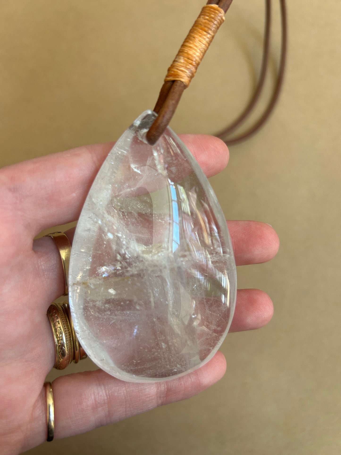 Rock Crystal Chandelier Drop