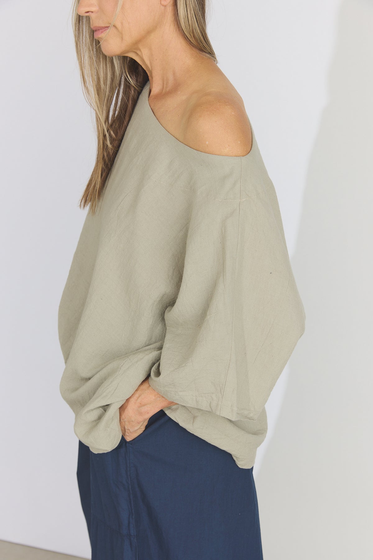 Corse Cotton Box Top - Oatmeal