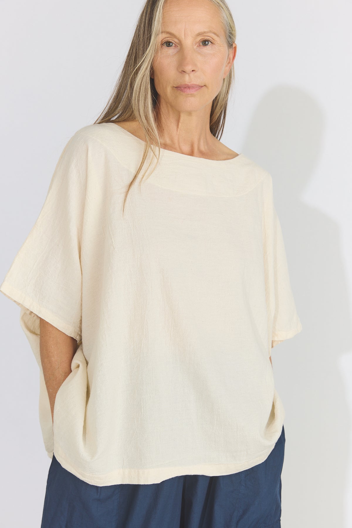 Corse Cotton Box Top - Cream
