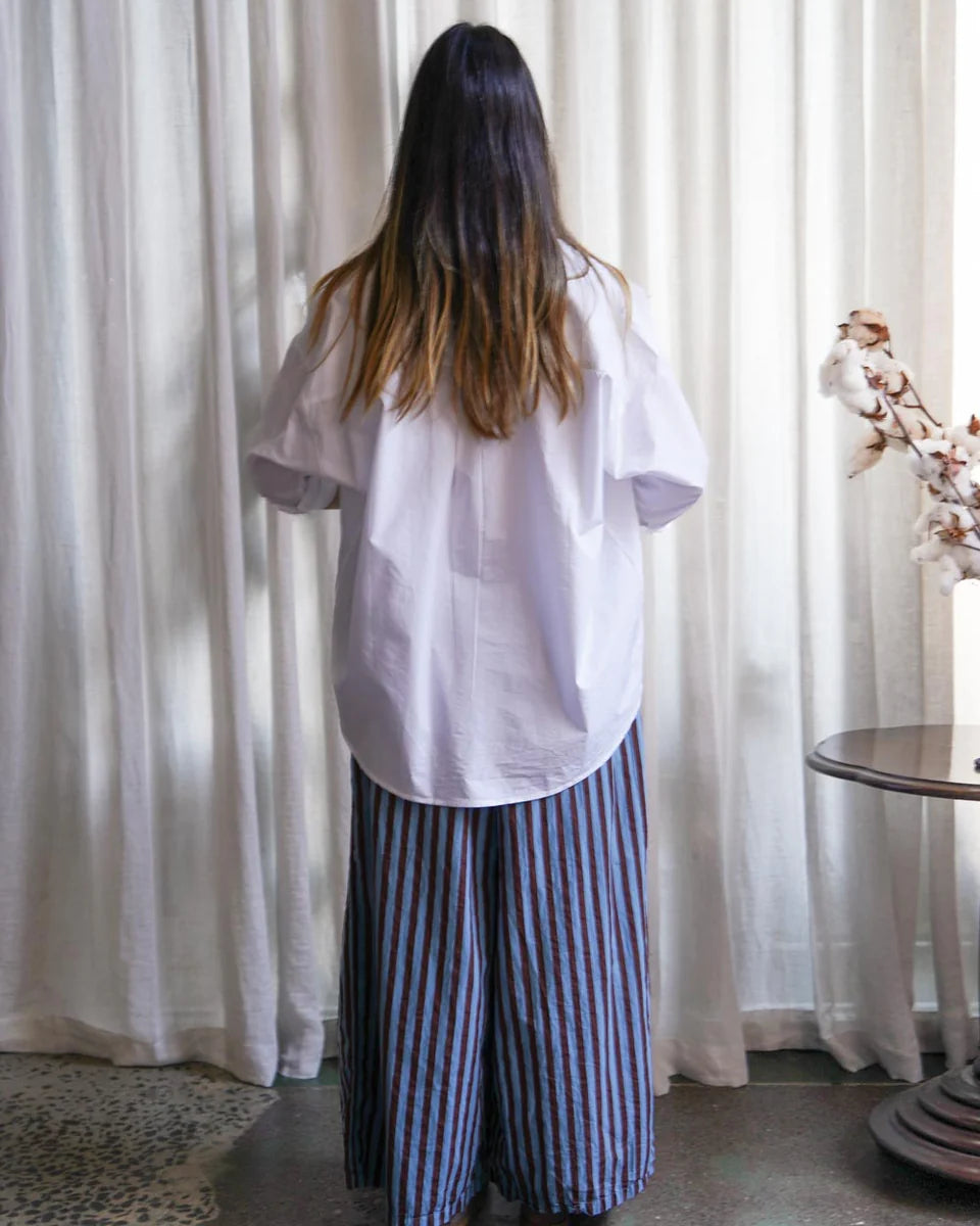 Chisato Pant - Cotton Poplin Stripe