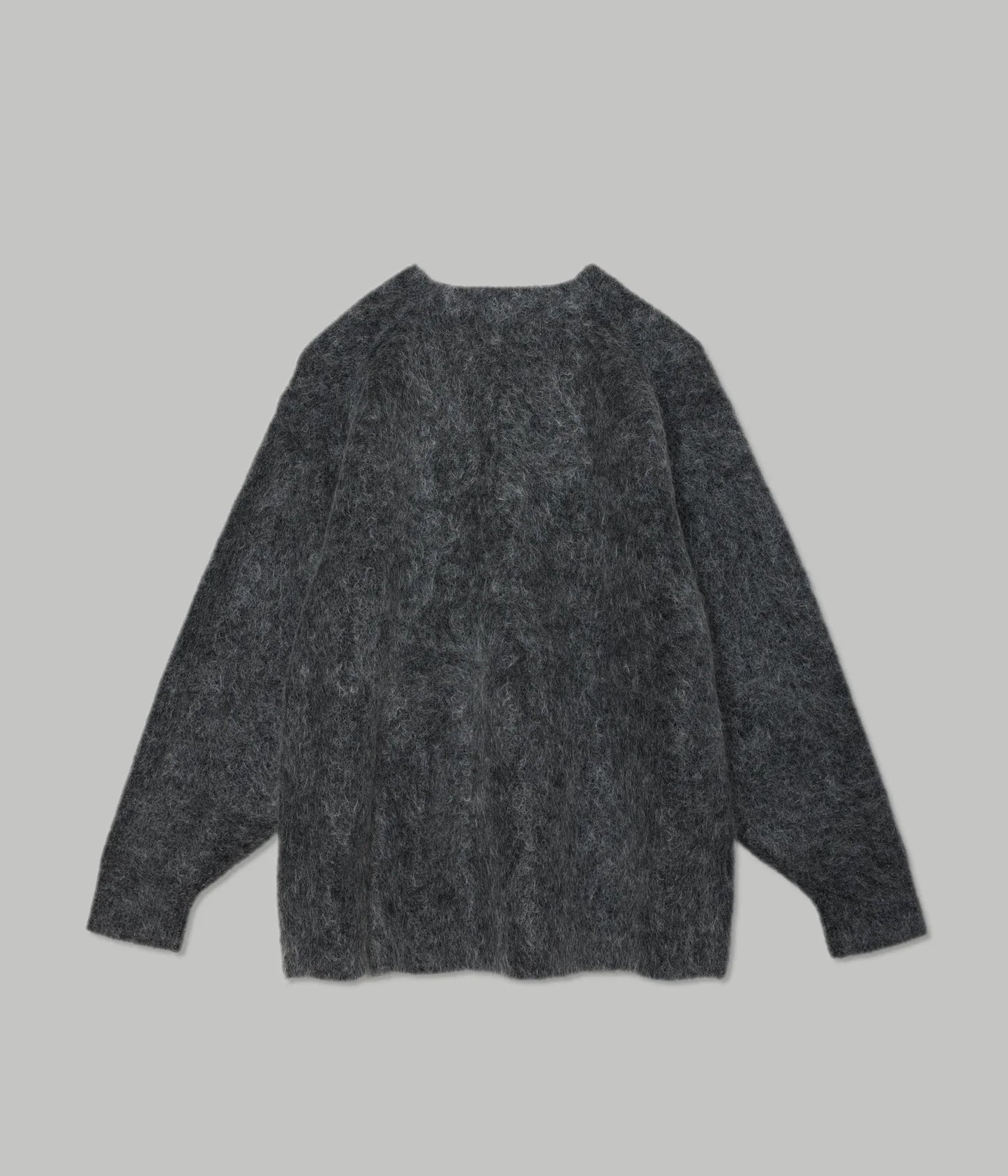 Mohair Cardigan in Charcoal