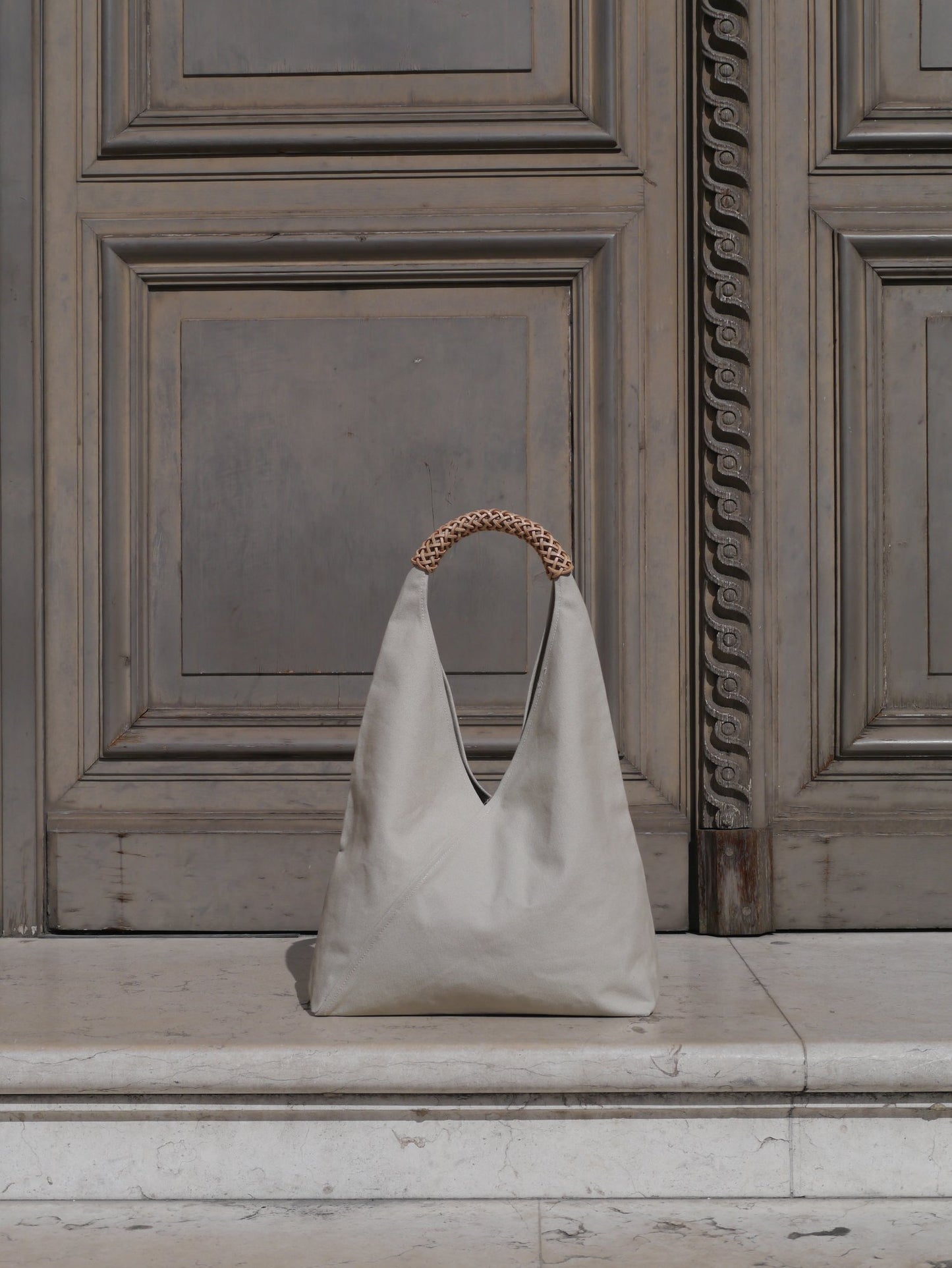 Triangle Bag 58 in Ivory