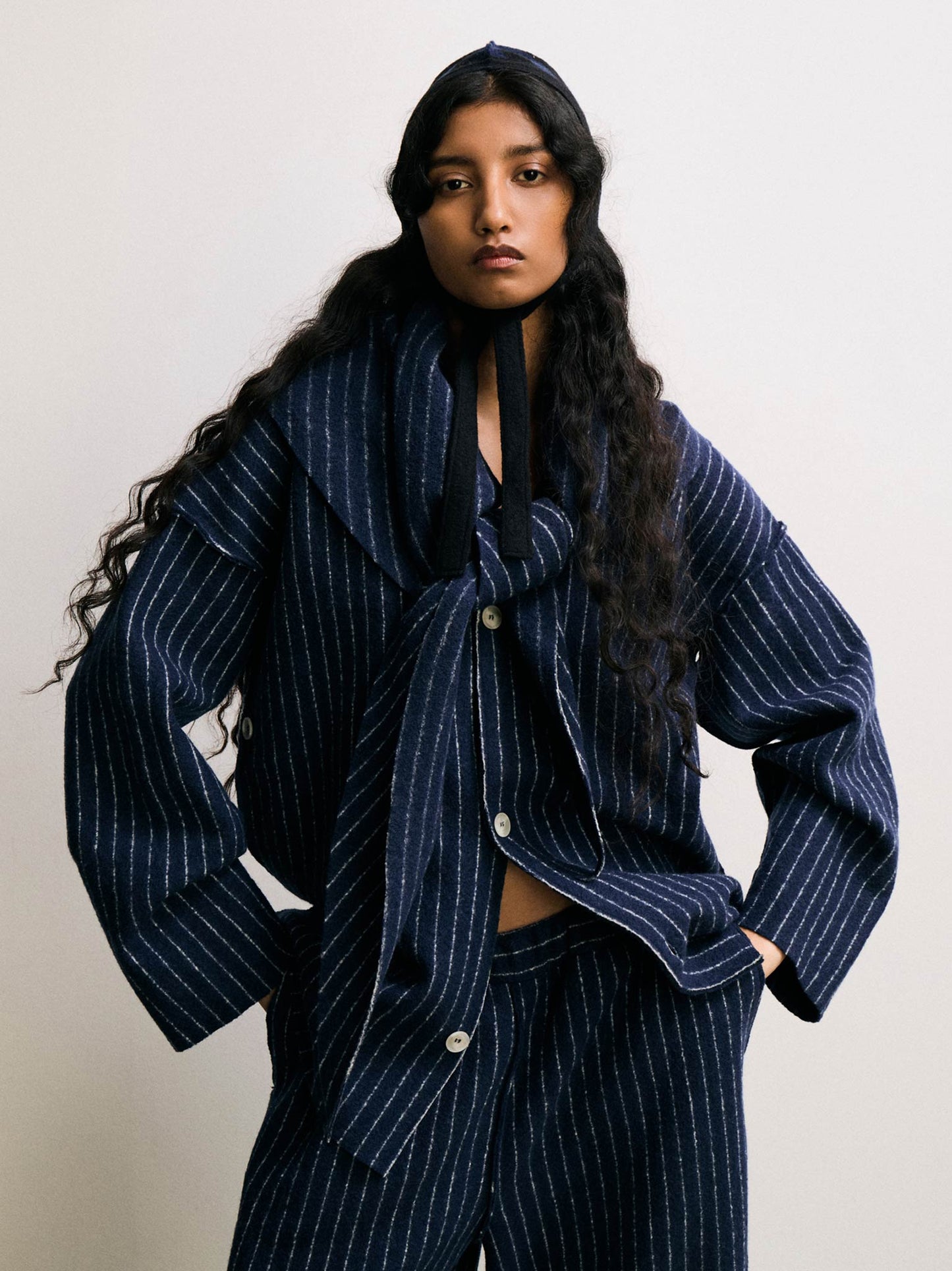 Mantello Cardigan in Midnight Blue