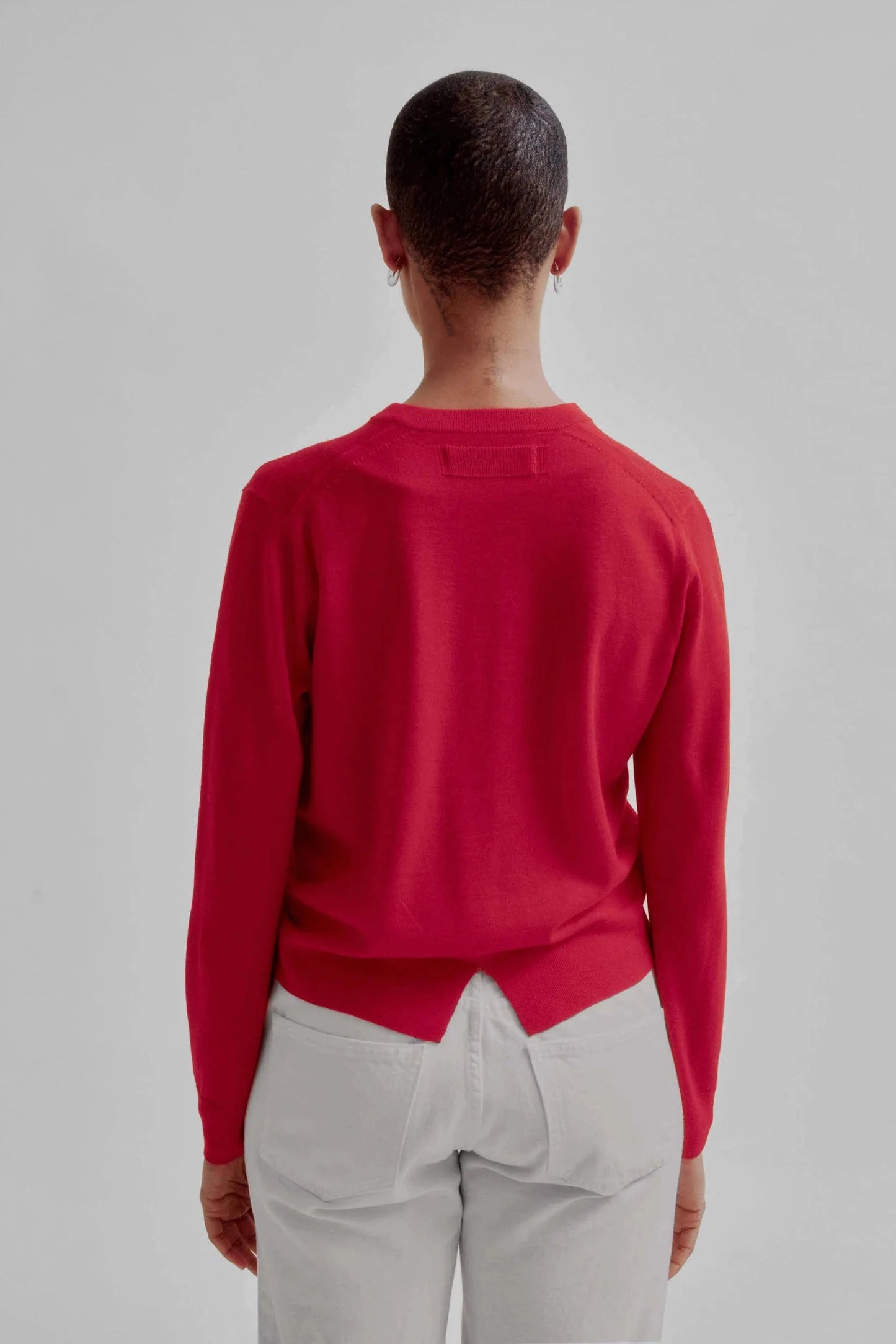 Compact Cardigan in Red