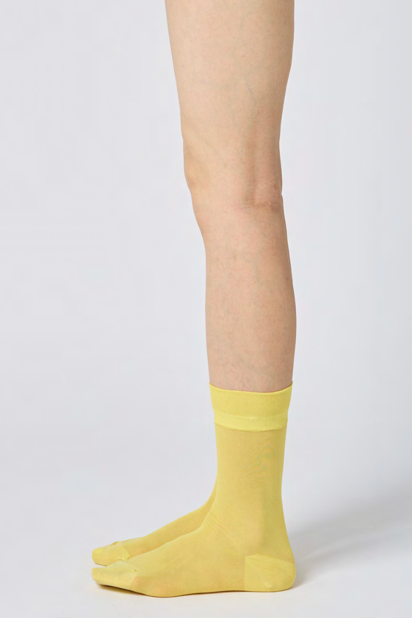 Sheer socks - Yellow