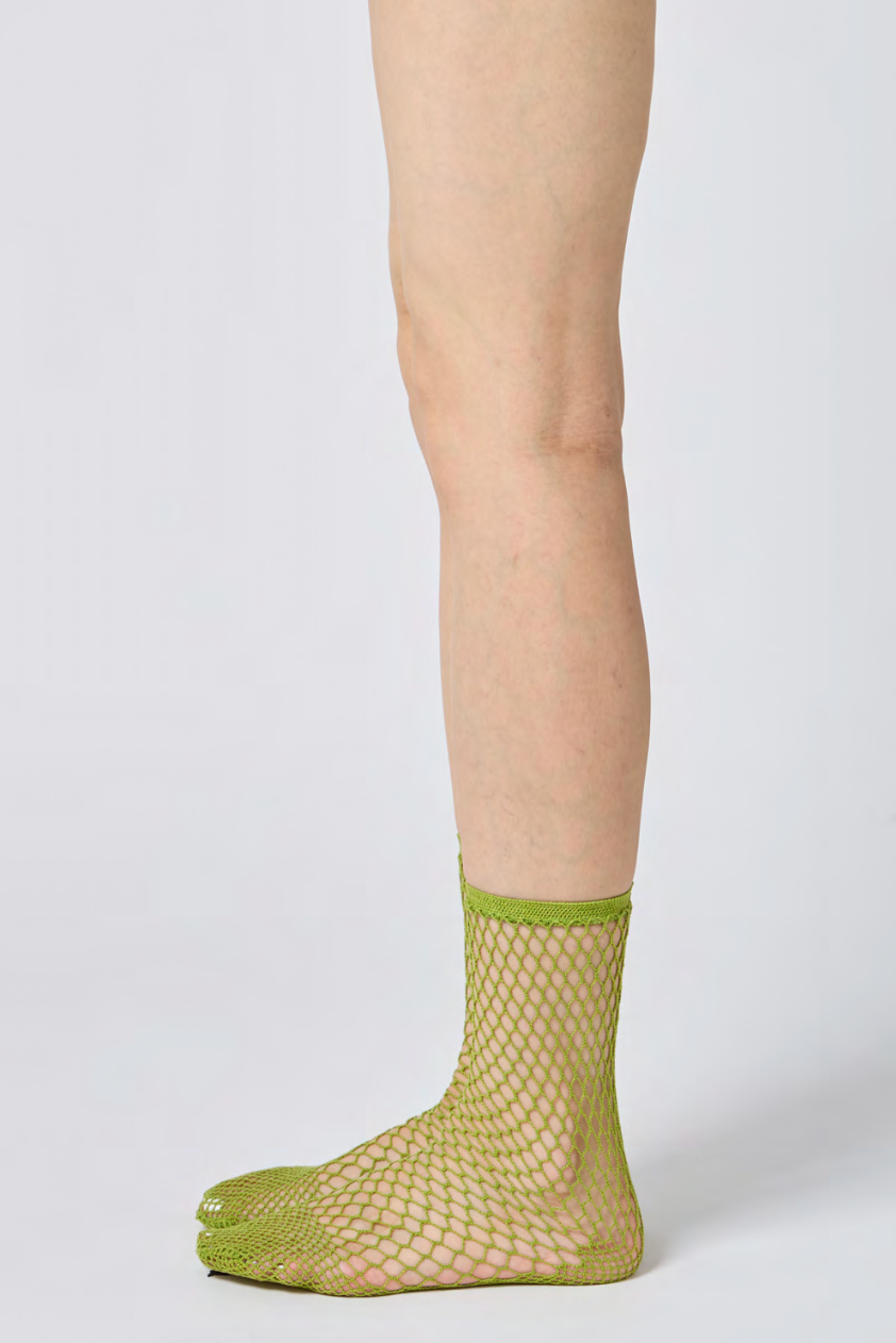 Fishnet Socks - Matcha
