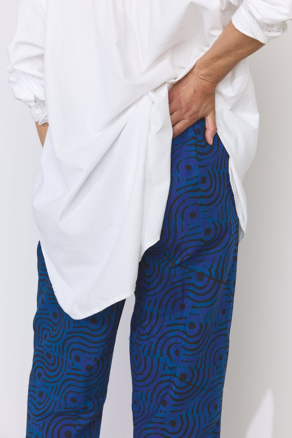 Lazy Pants - Indigo Swirl