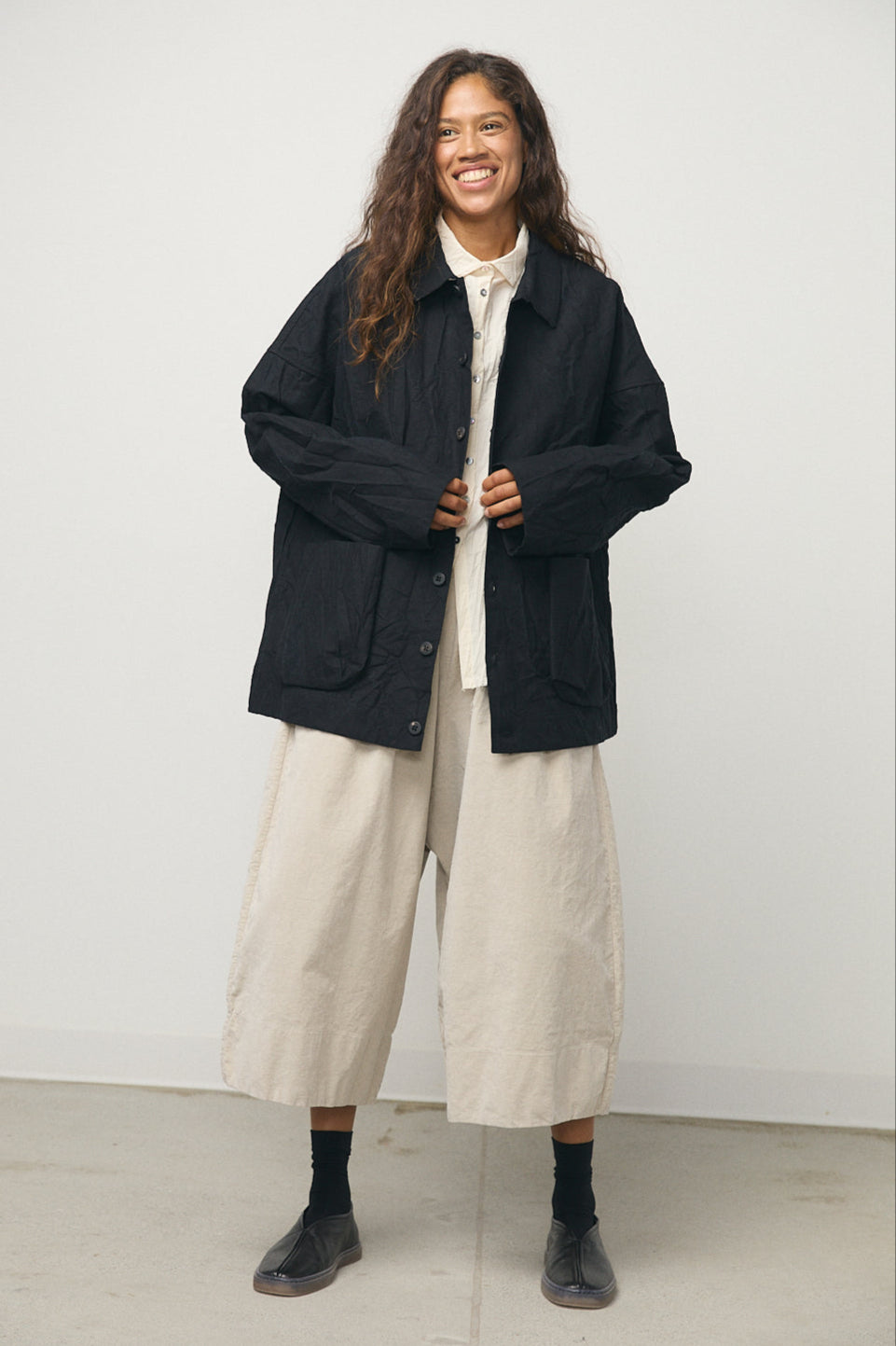 Crash Overshirt in Black