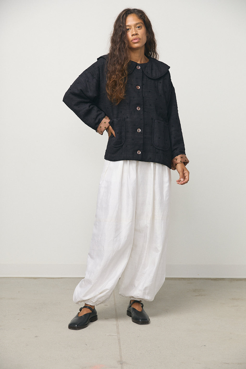 Round Collar Blouson