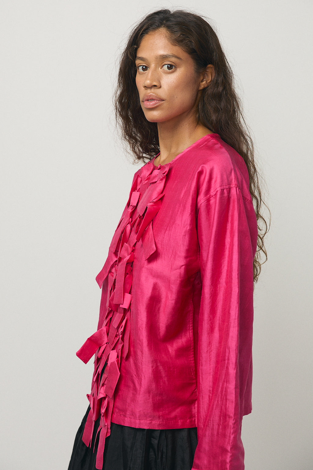 Ribbon Light Jacket in Rose Violet