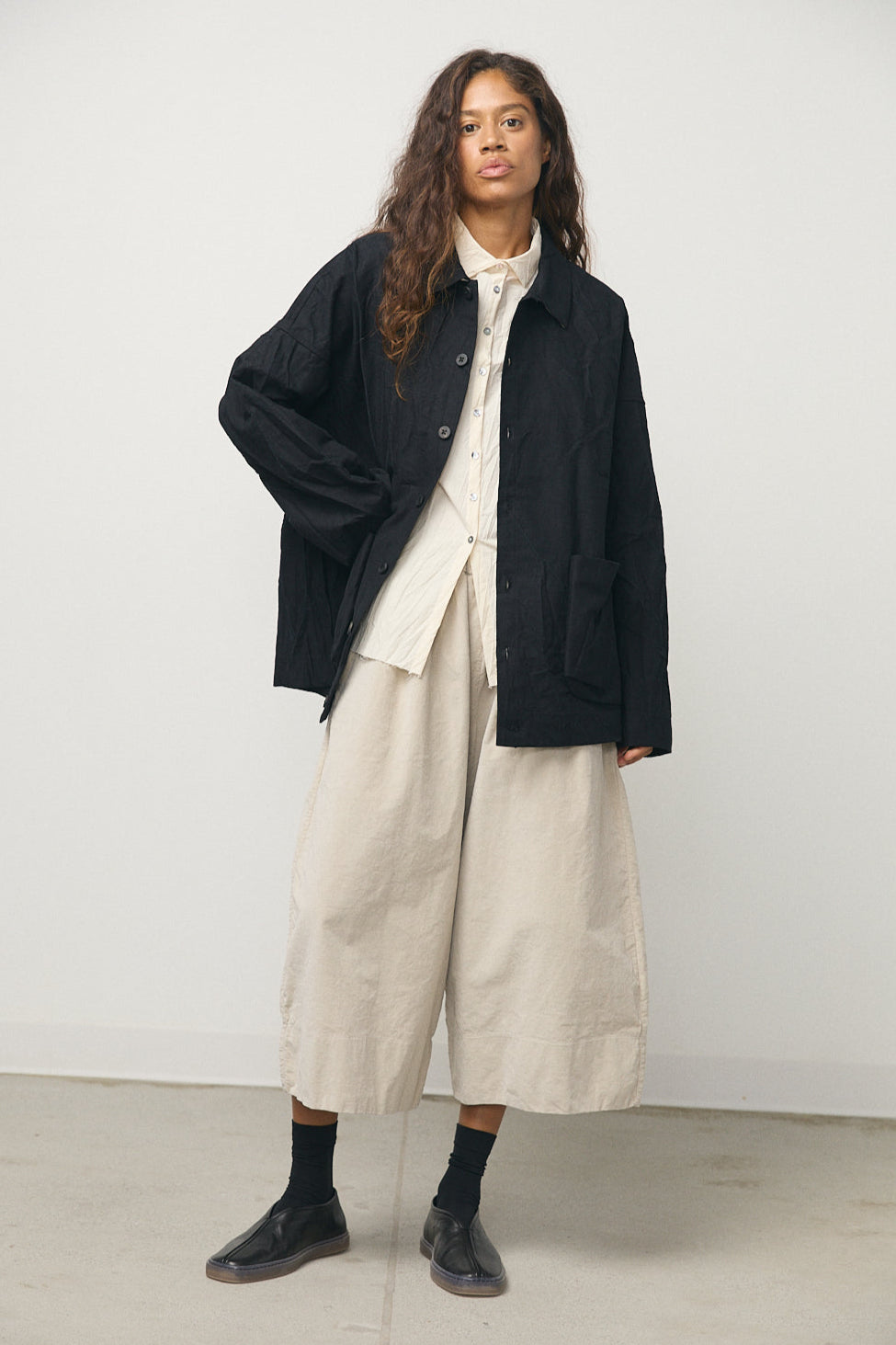 Crash Overshirt in Black