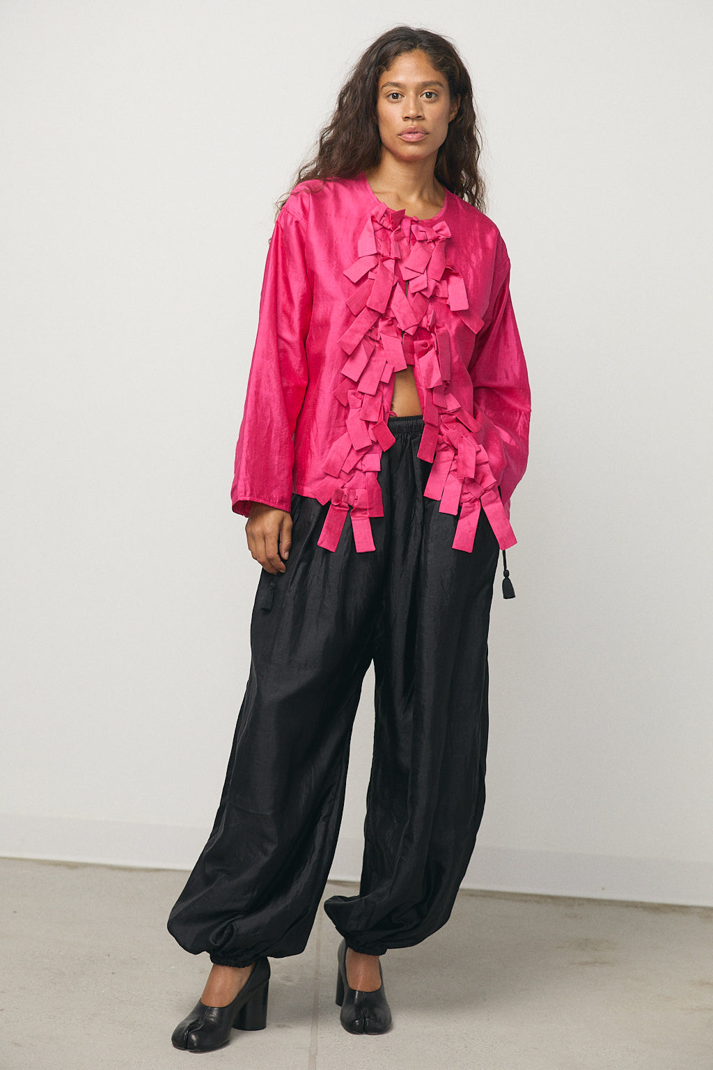 Ribbon Light Jacket in Rose Violet