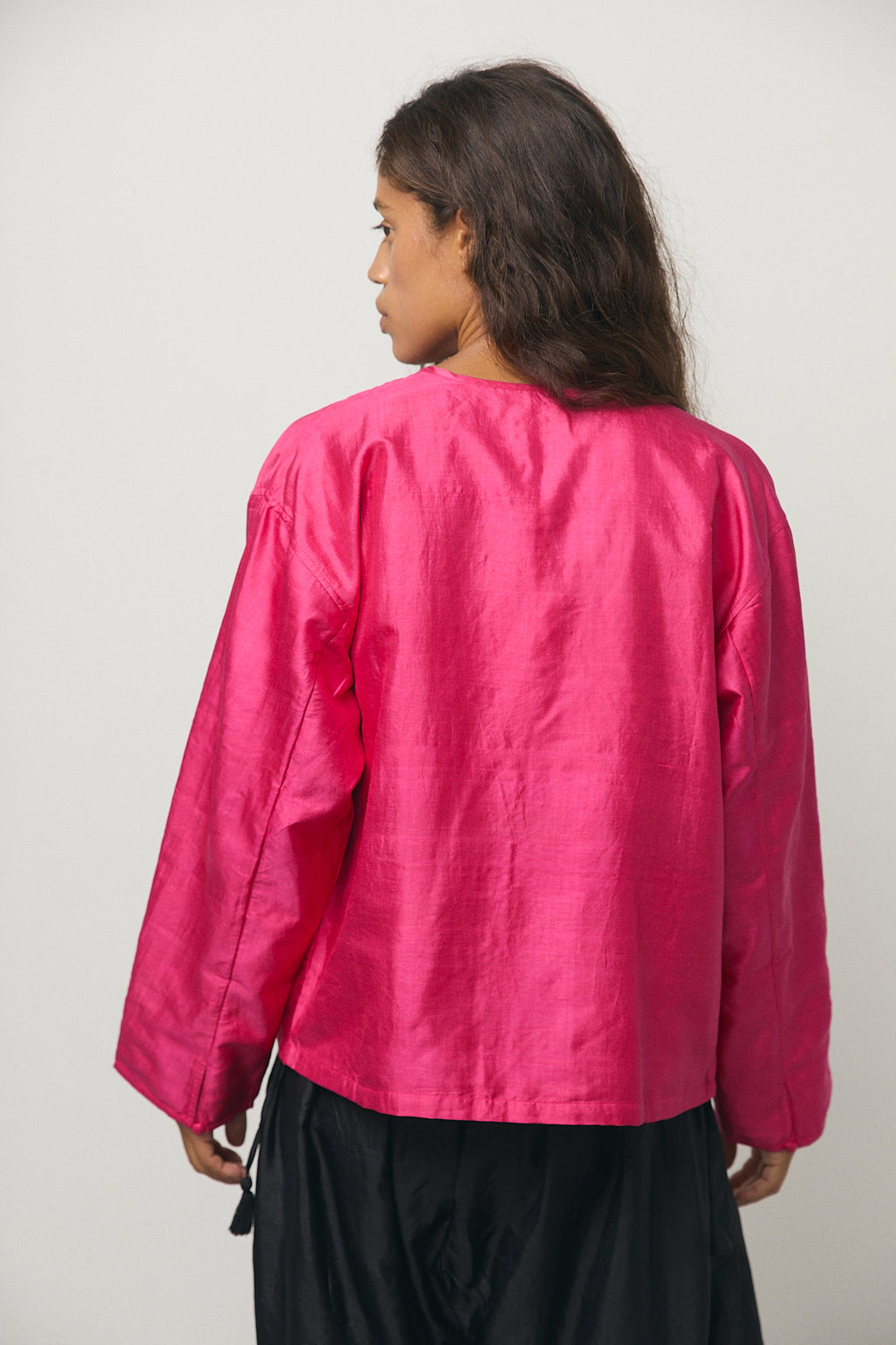 Ribbon Light Jacket in Rose Violet