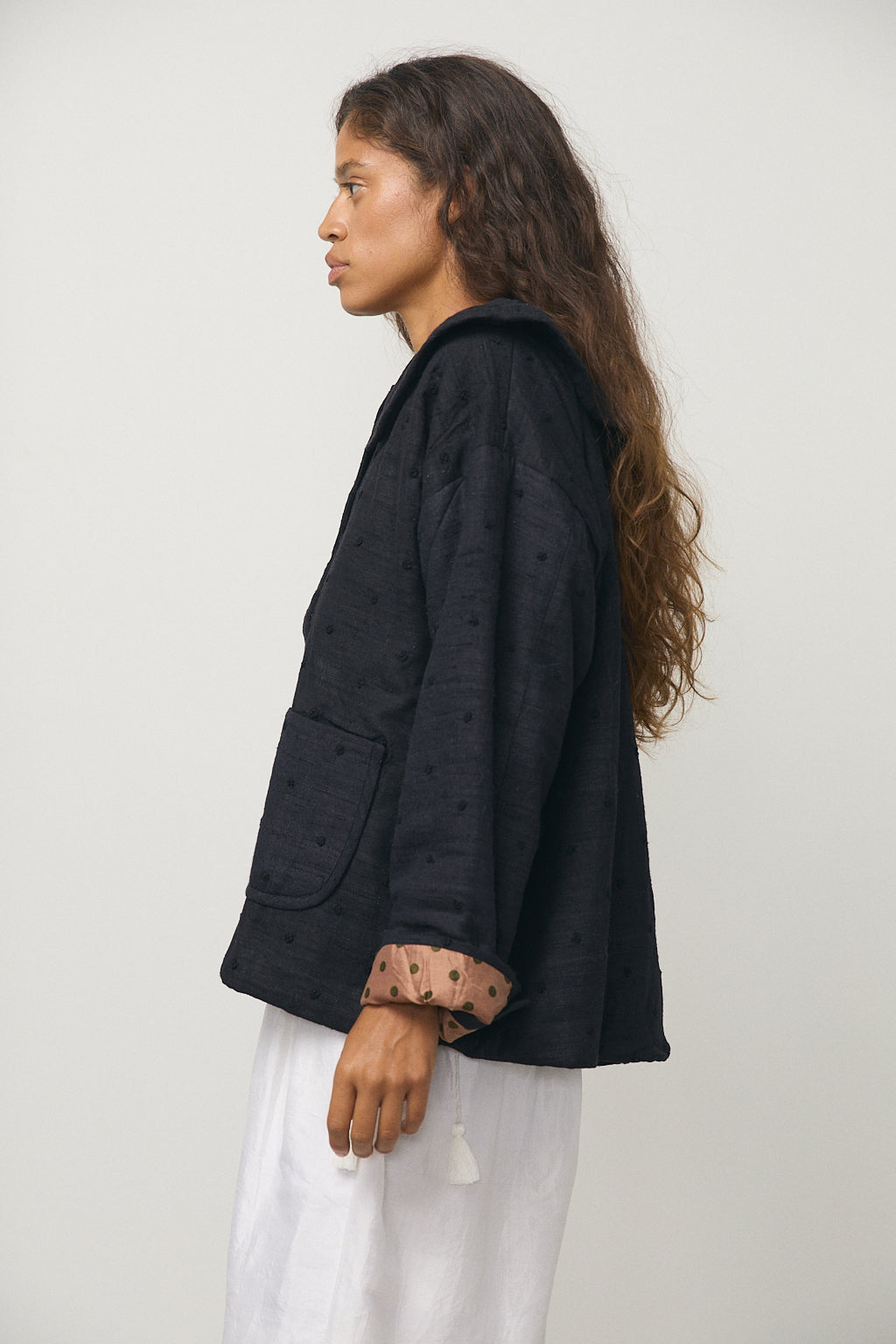 Round Collar Blouson