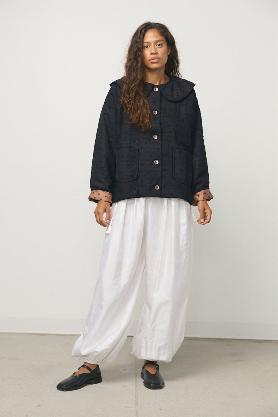 Round Collar Blouson