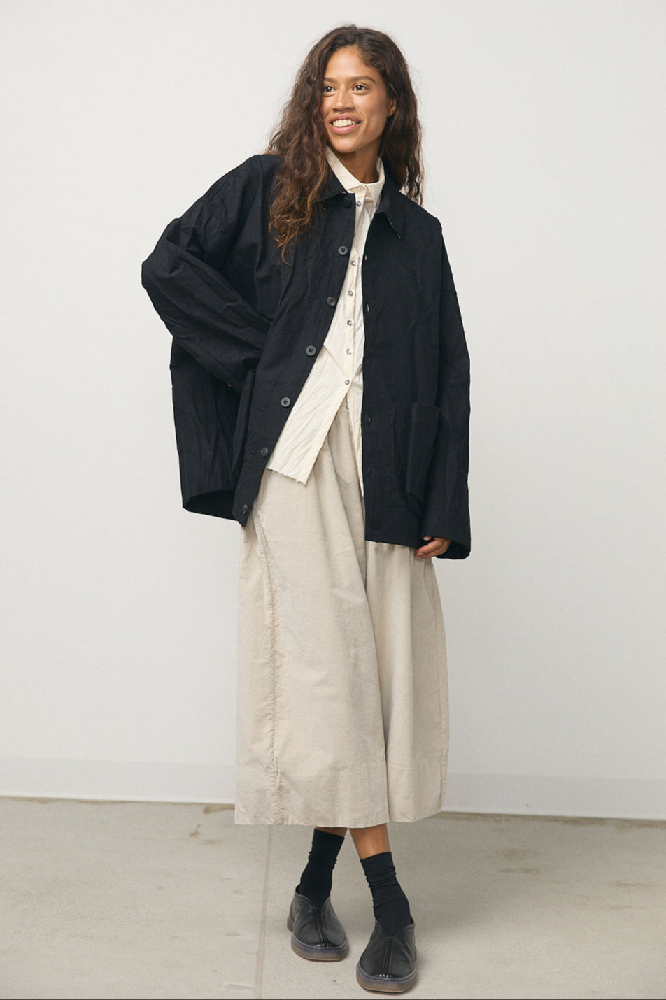 Crash Overshirt in Black