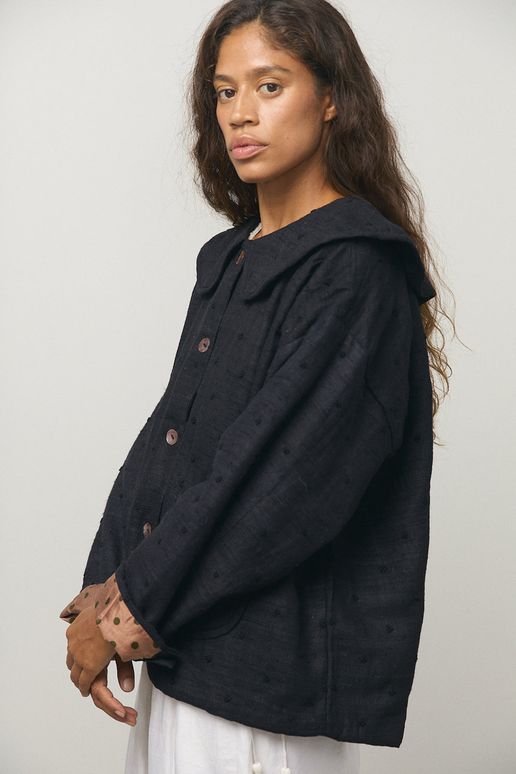 Round Collar Blouson