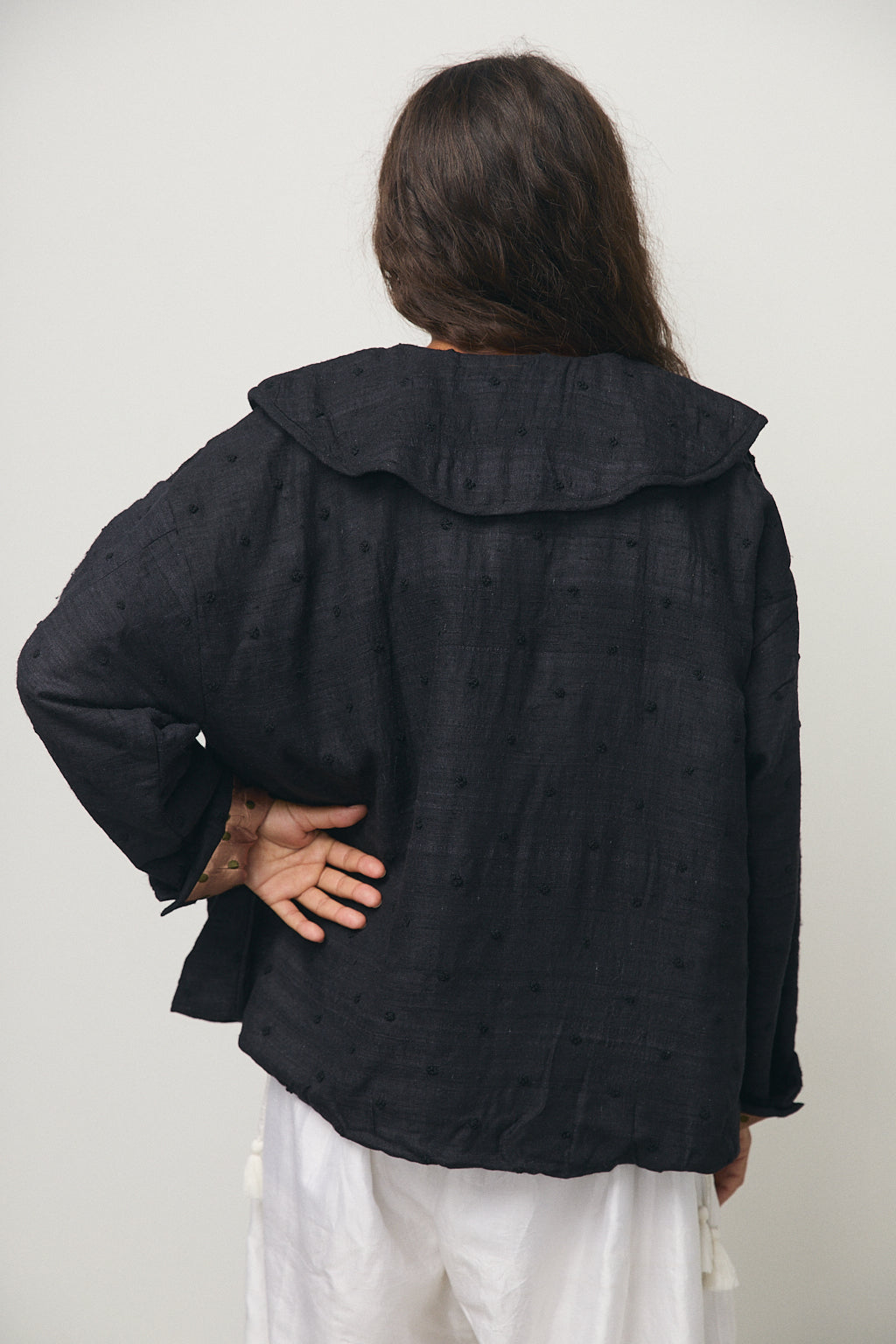 Round Collar Blouson