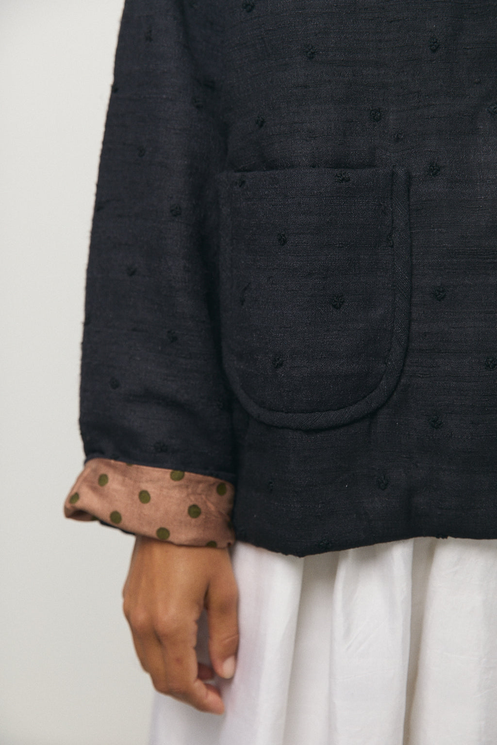 Round Collar Blouson