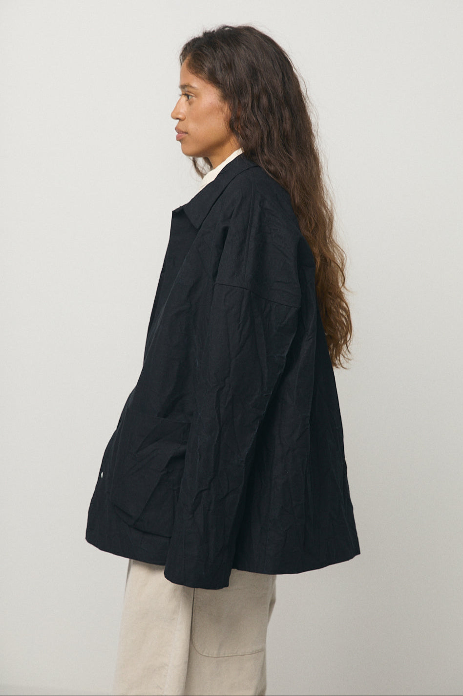 Crash Overshirt in Black