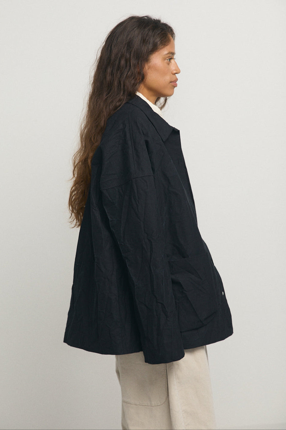 Crash Overshirt in Black