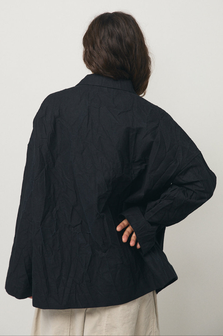 Crash Overshirt in Black