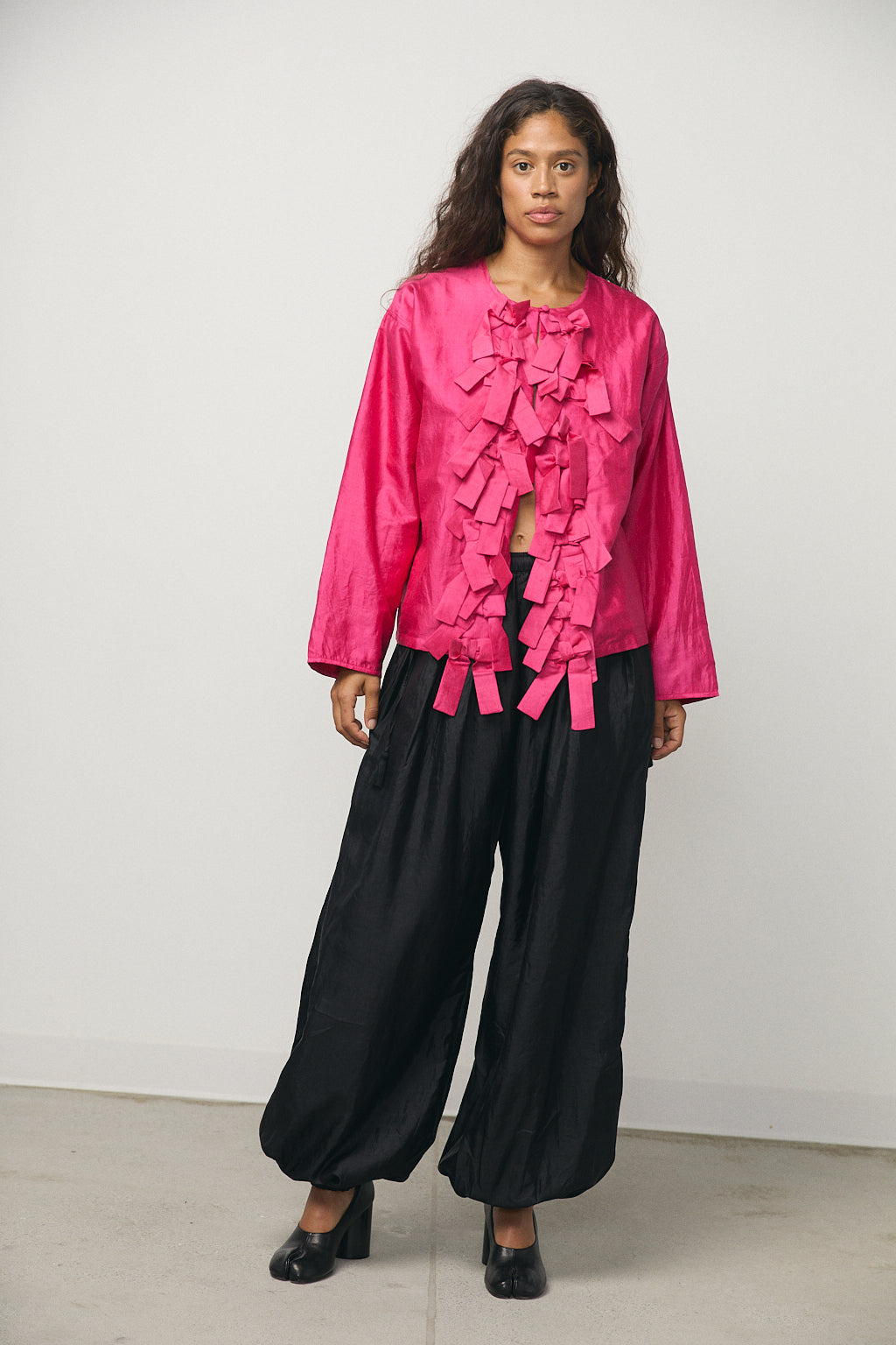 Ribbon Light Jacket in Rose Violet