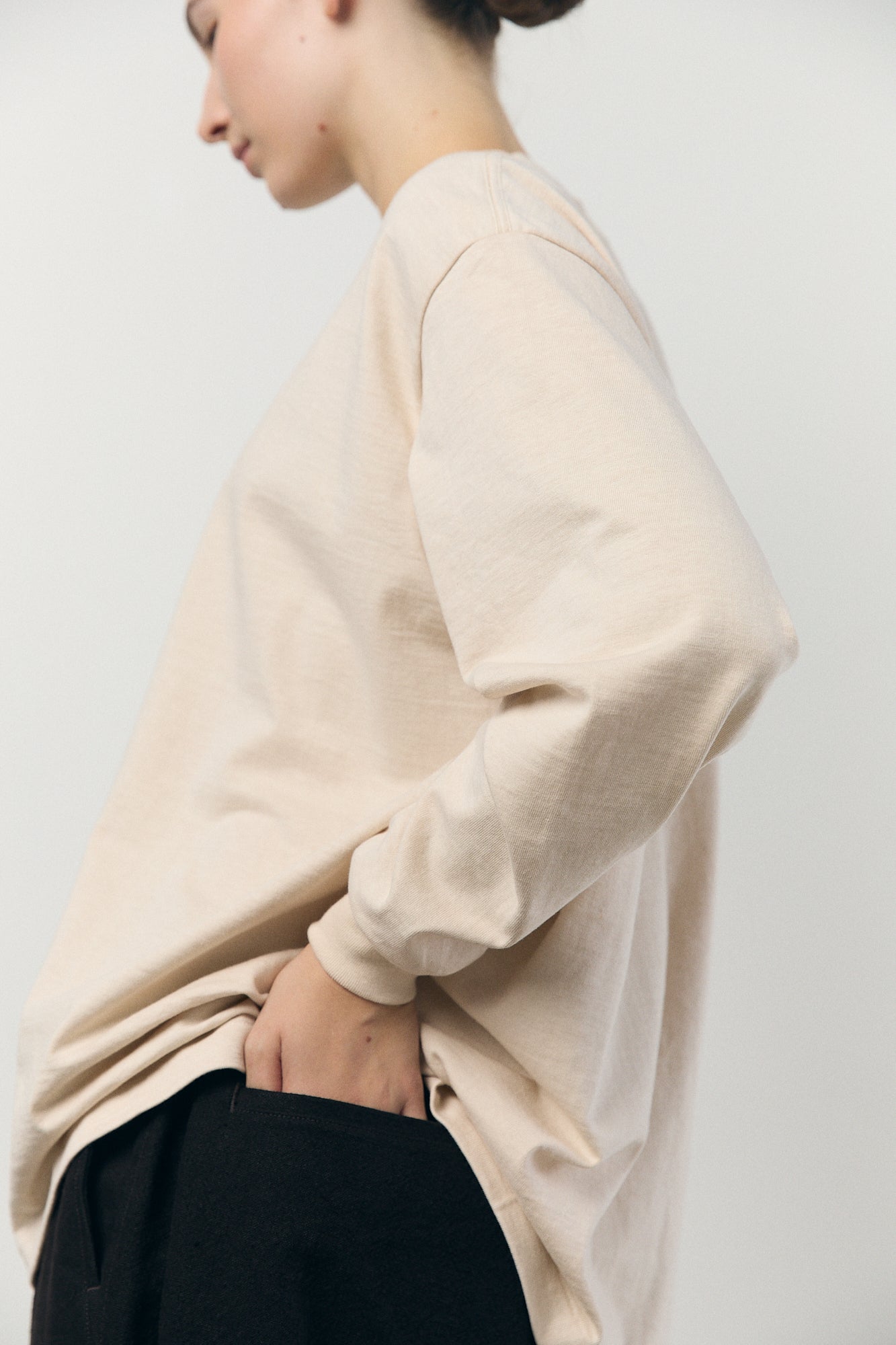 Tube L/S T-Shirt - Beige