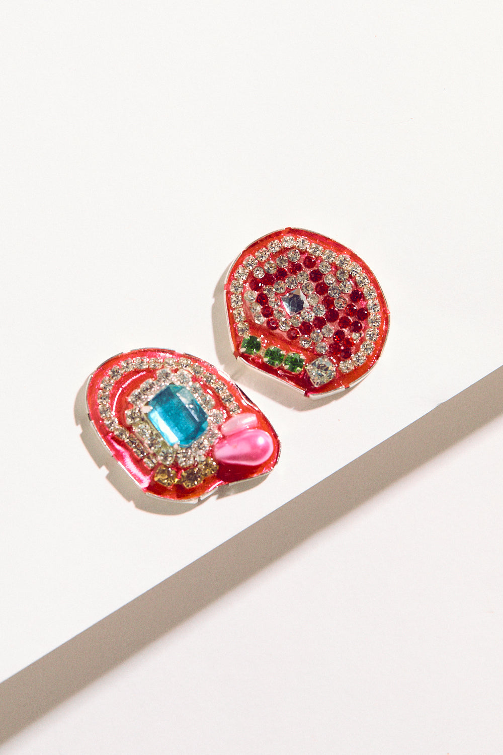 Rhinestone Studs - Pink