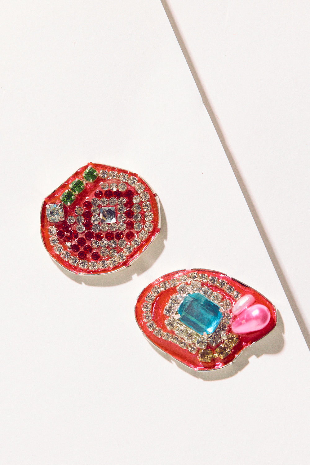 Rhinestone Studs - Pink