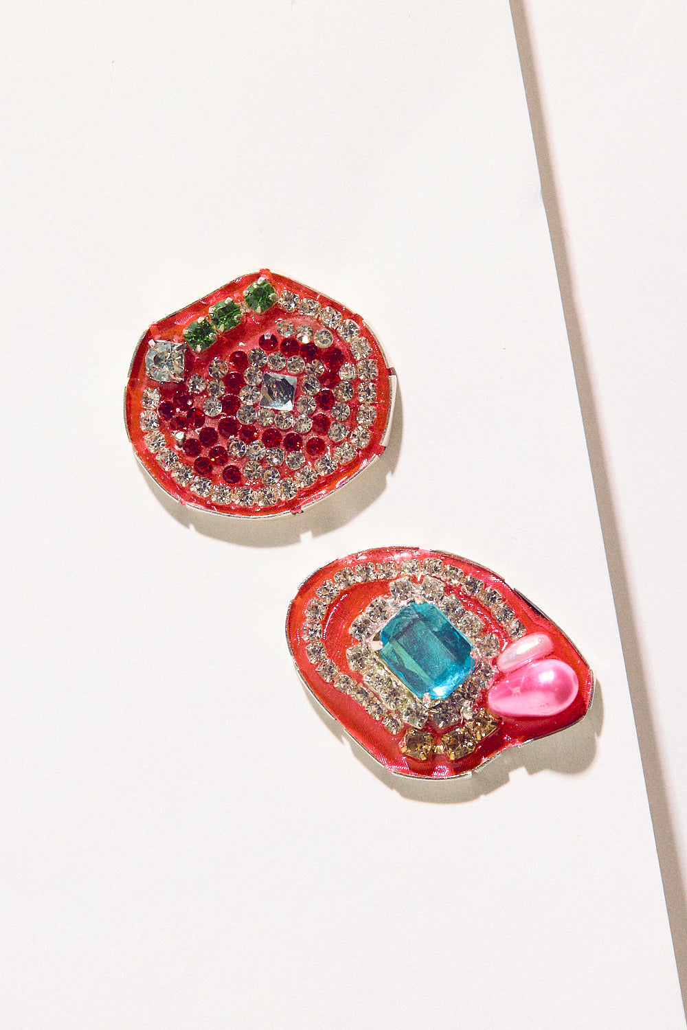Rhinestone Studs - Pink