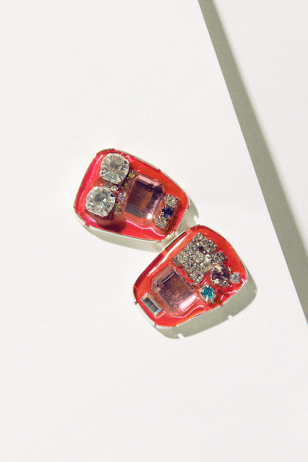 Rhinestone Studs - Pink