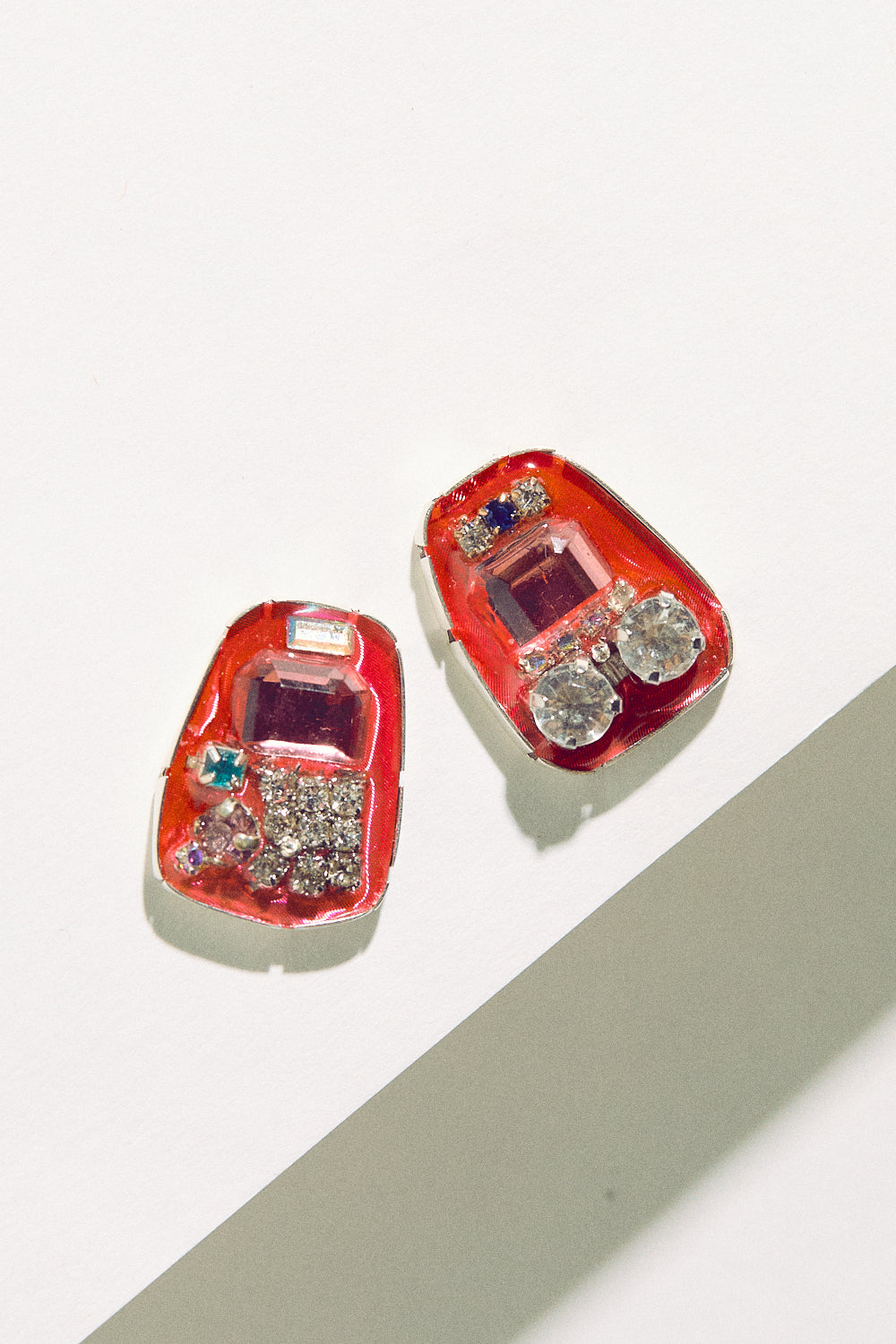 Rhinestone Studs - Pink