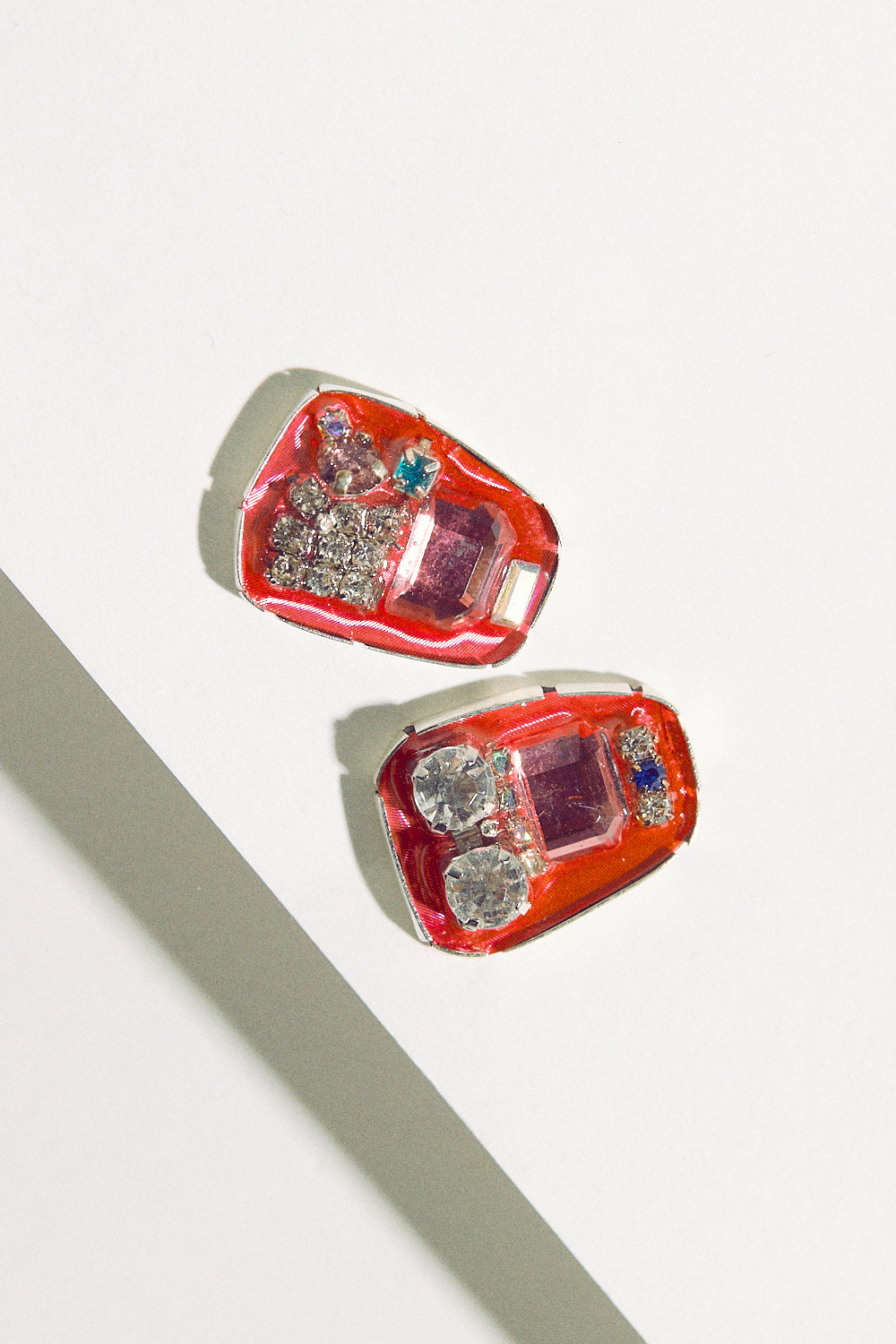 Rhinestone Studs - Pink