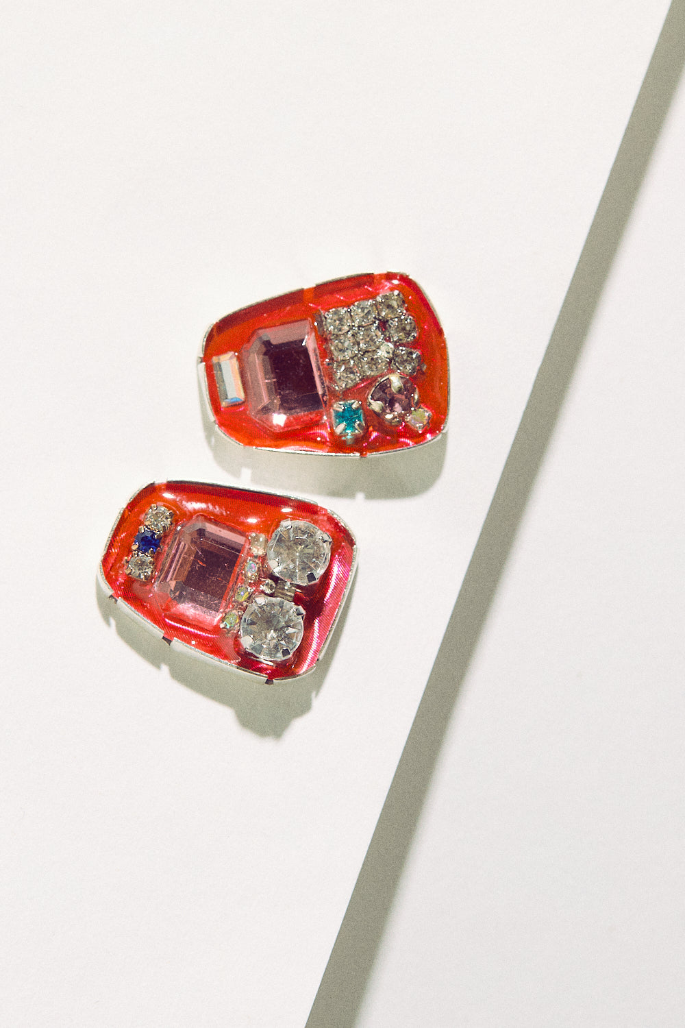Rhinestone Studs - Pink