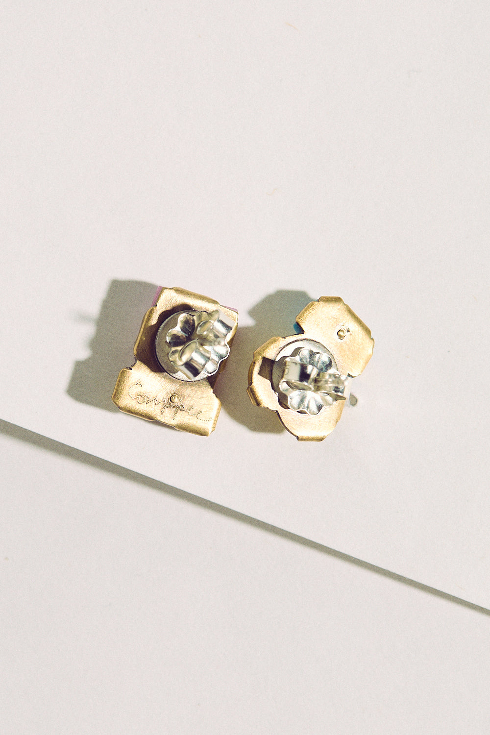 Tiny Pearl Studs - Yellow, Pink & Blue