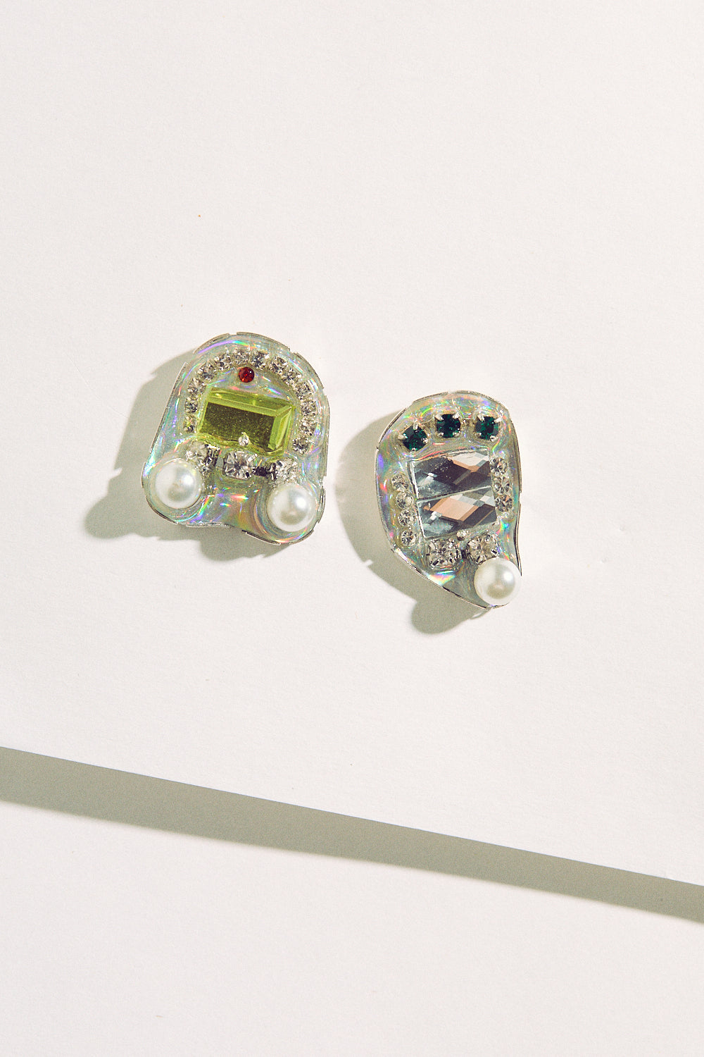 Rhinestone Studs - Silver