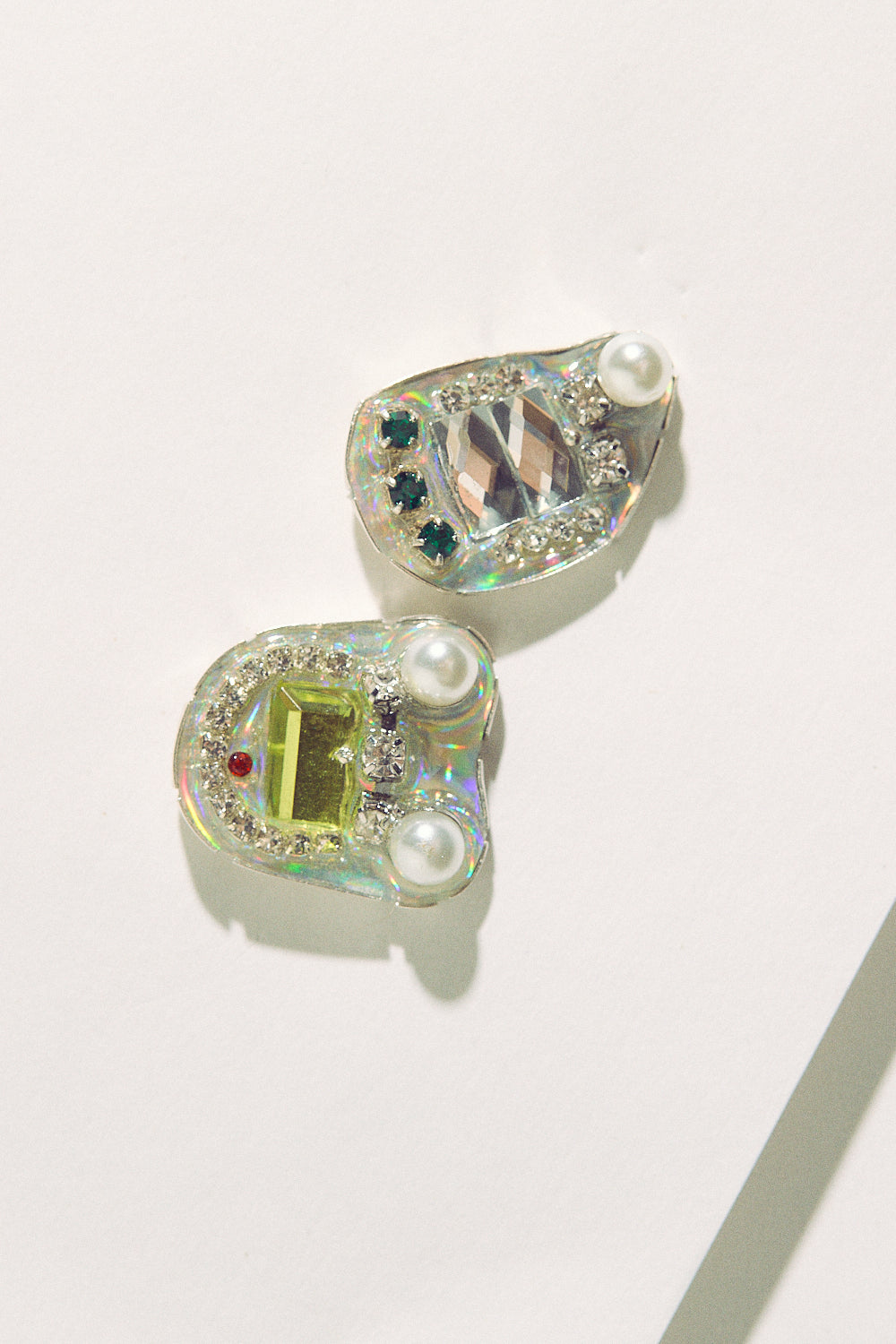 Rhinestone Studs - Silver