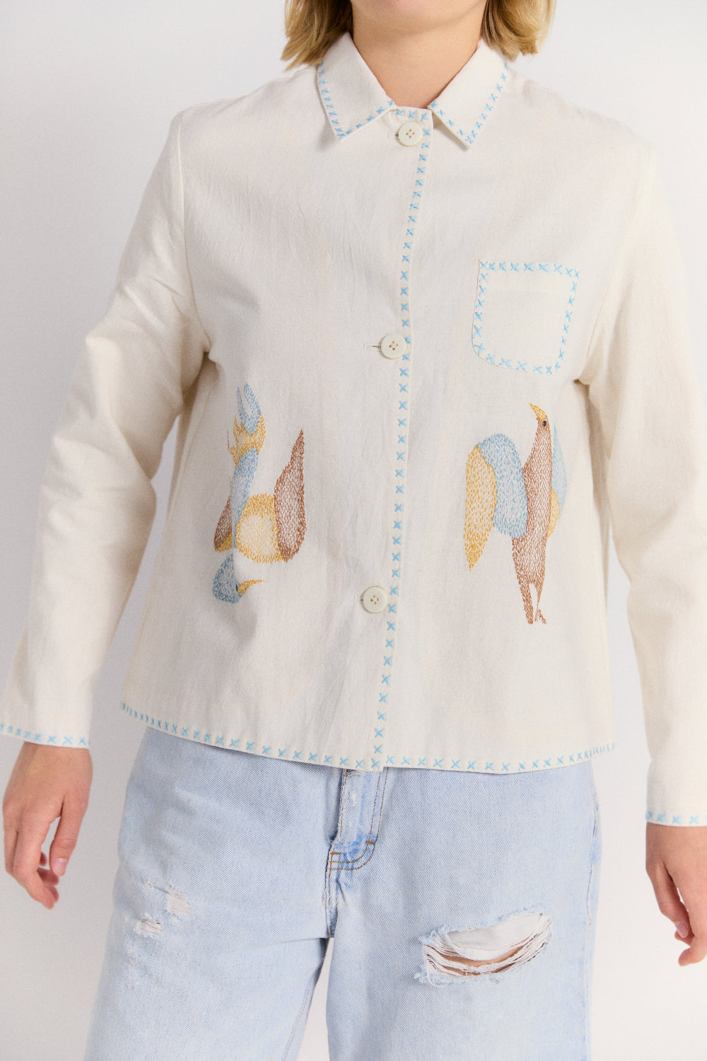 Lois Jacket in Birds of Paradise