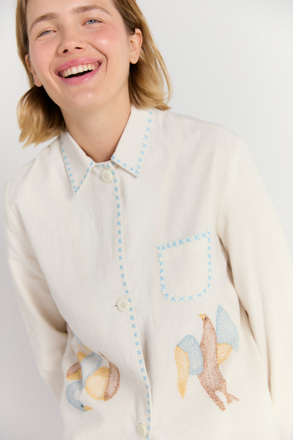 Lois Jacket in Birds of Paradise