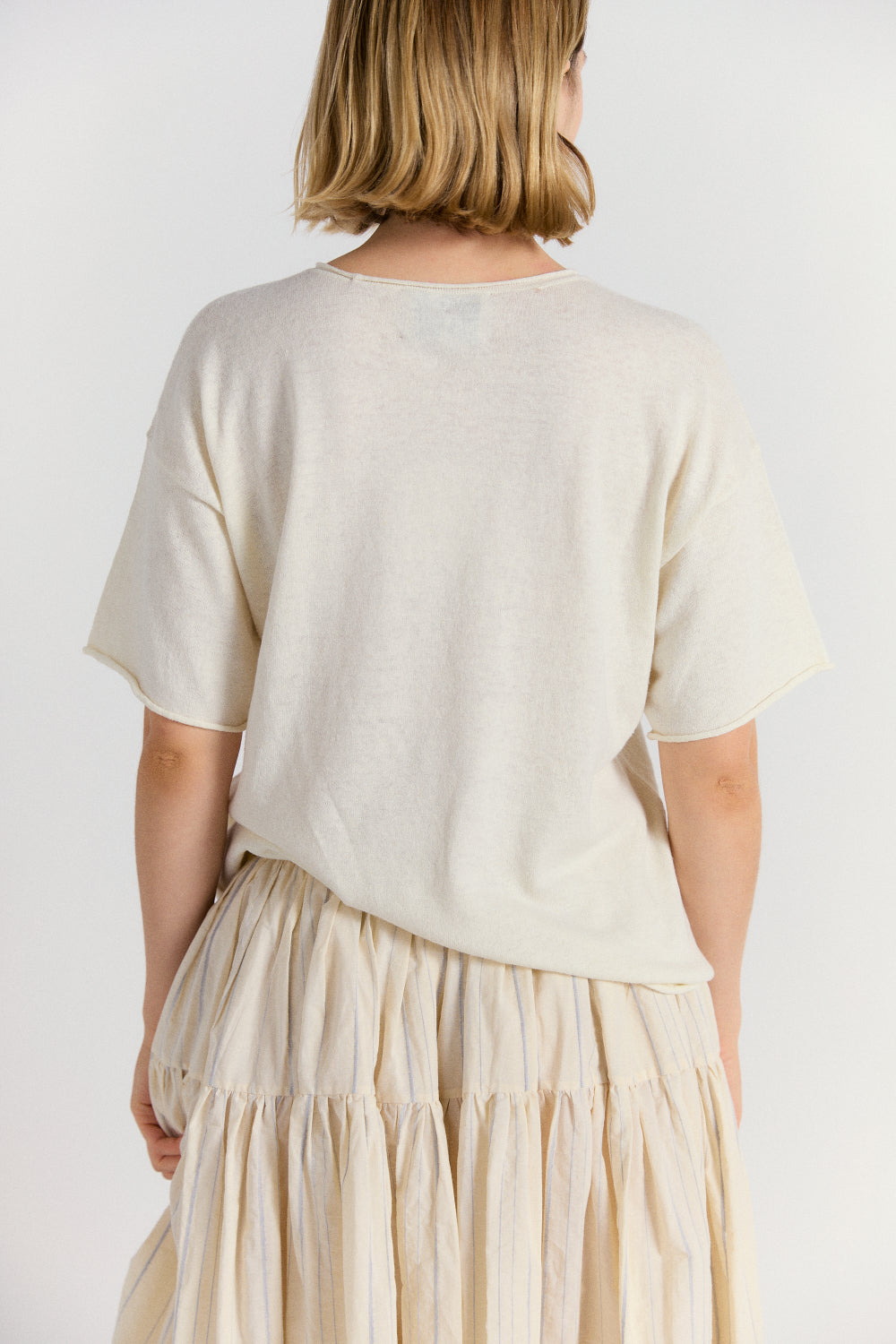 Loose Tee in Chalk