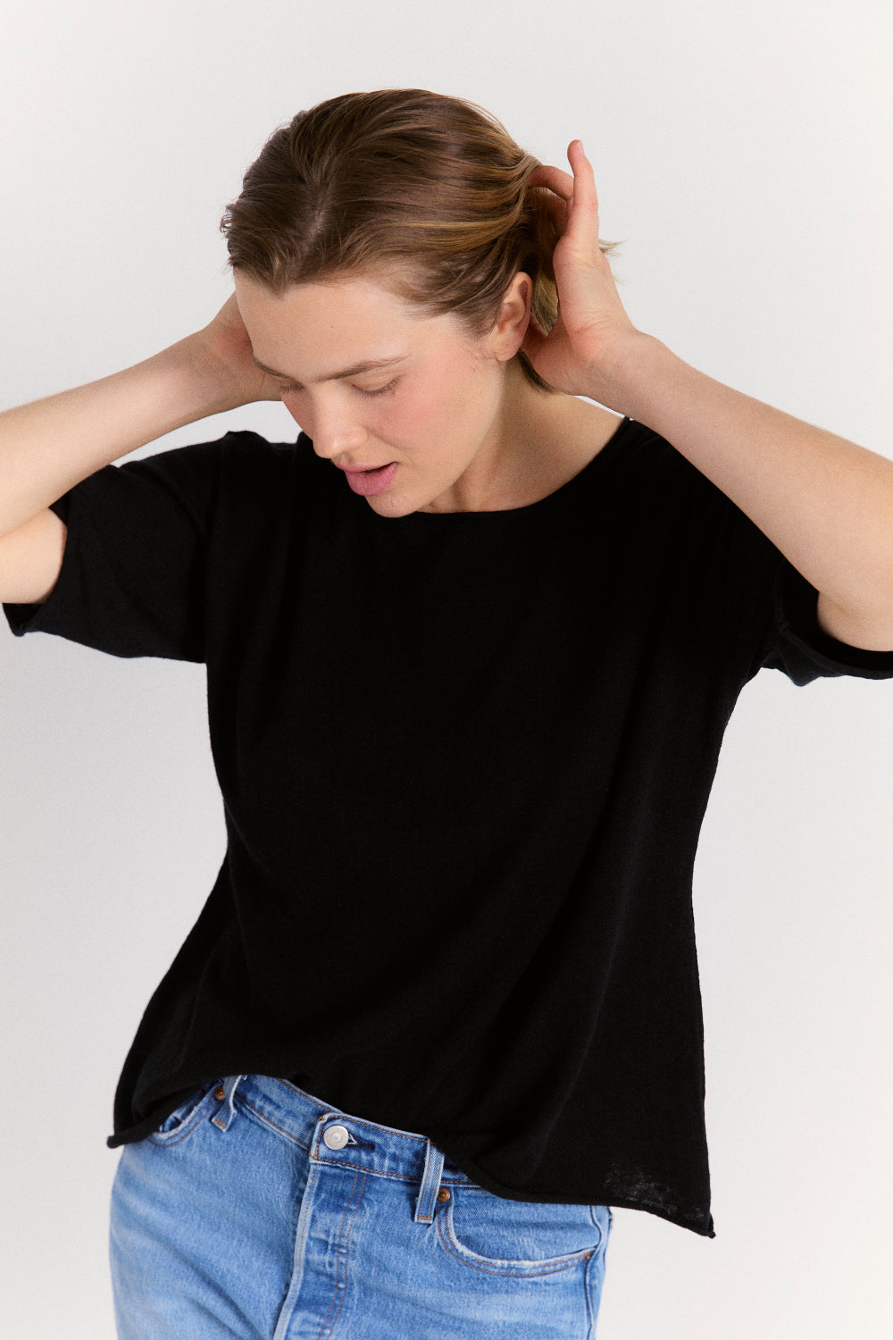 Loose Tee in Onyx