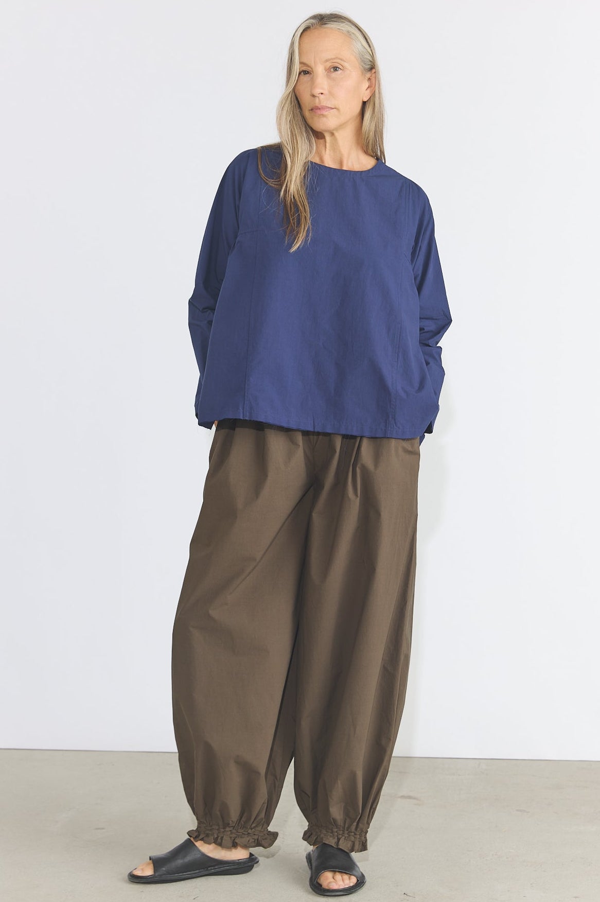 Leona Top - Blue Organic Cotton