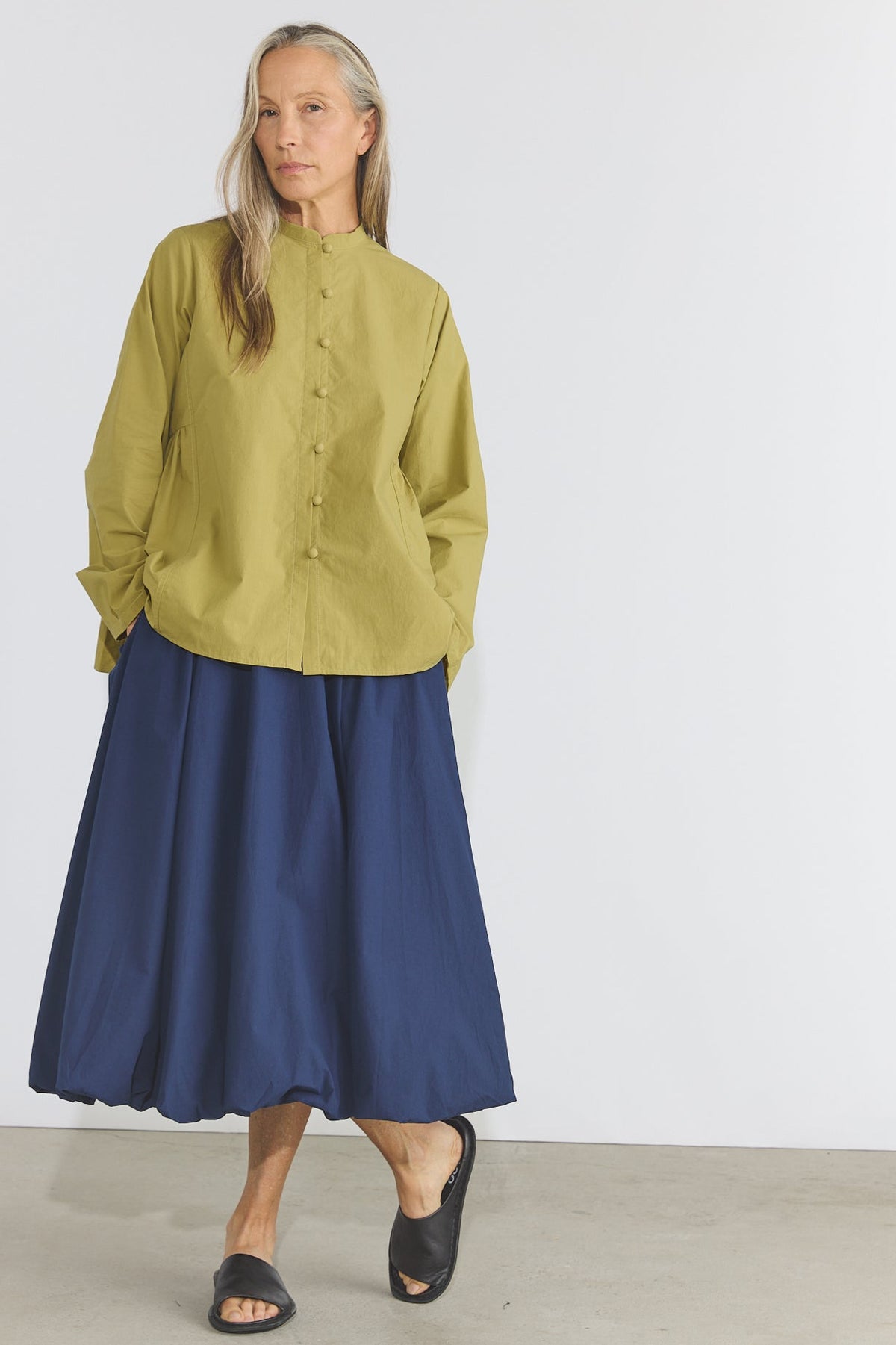 Valen Skirt - Blue Organic Cotton