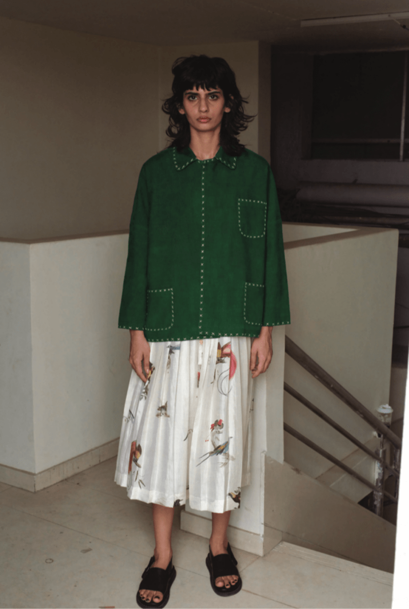 Cara Skirt in Birds of Paradise - Soochie - Runaway Bicycle